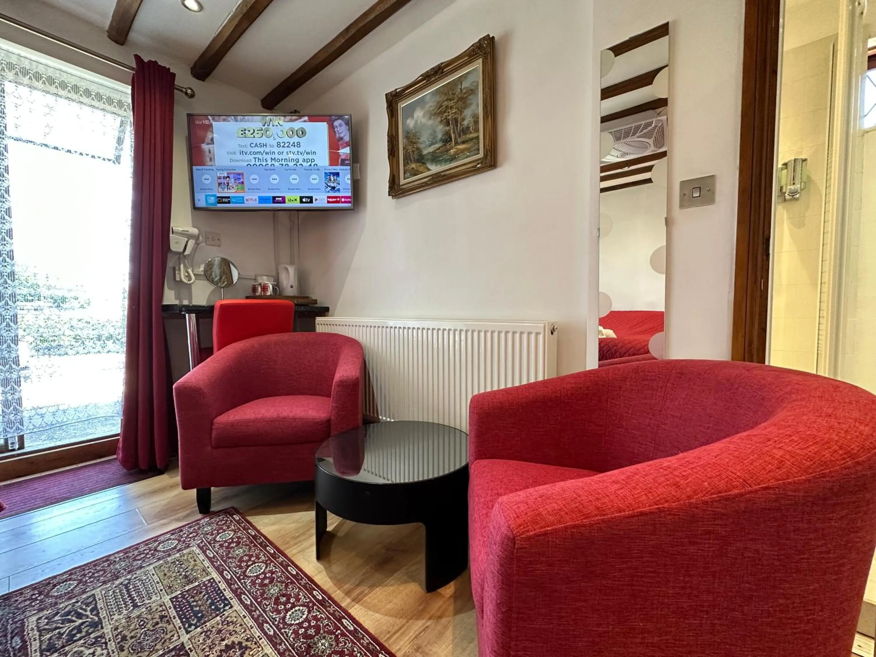 Seating area in Anand Lodge