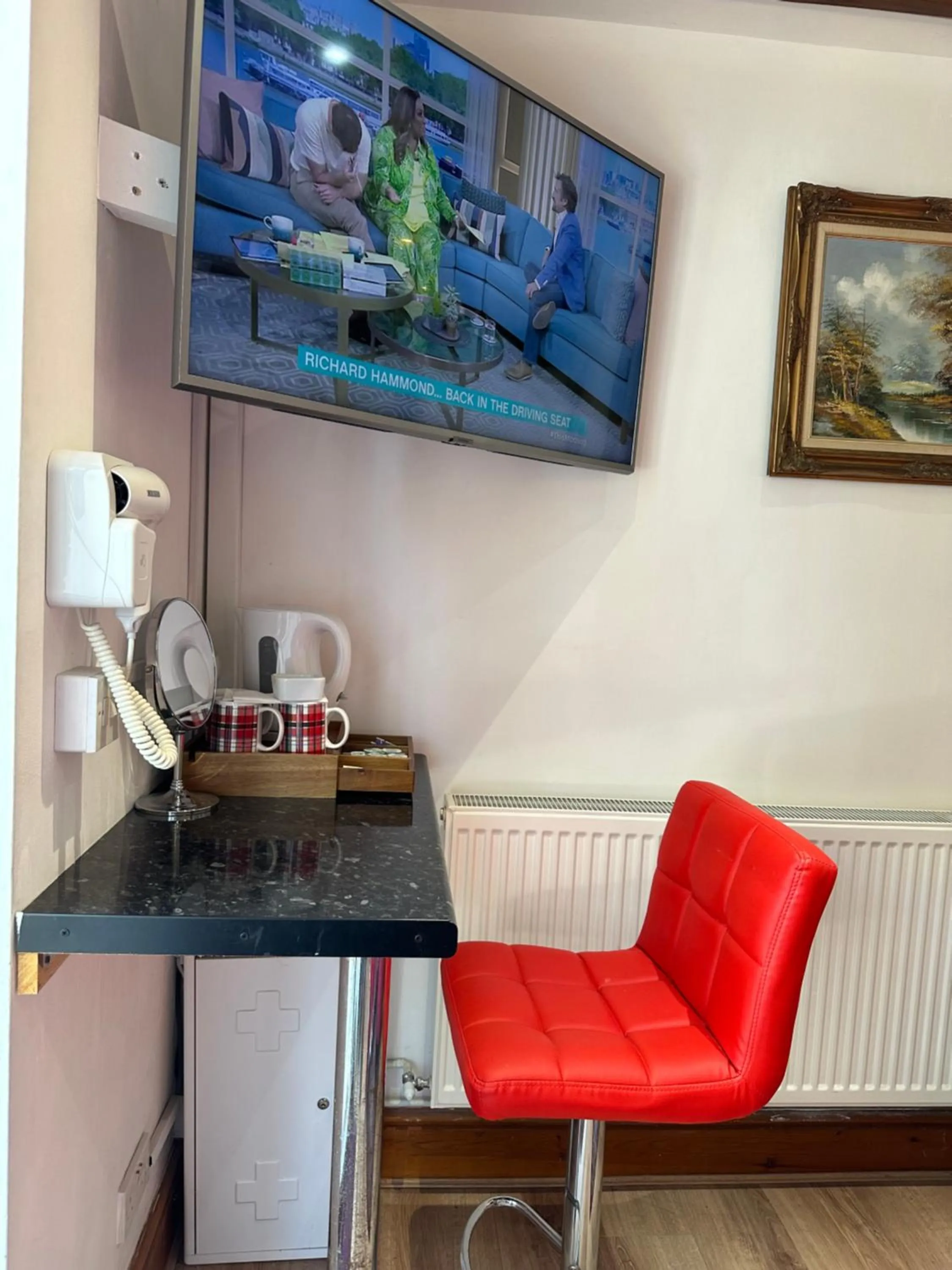 Seating area in Anand Lodge