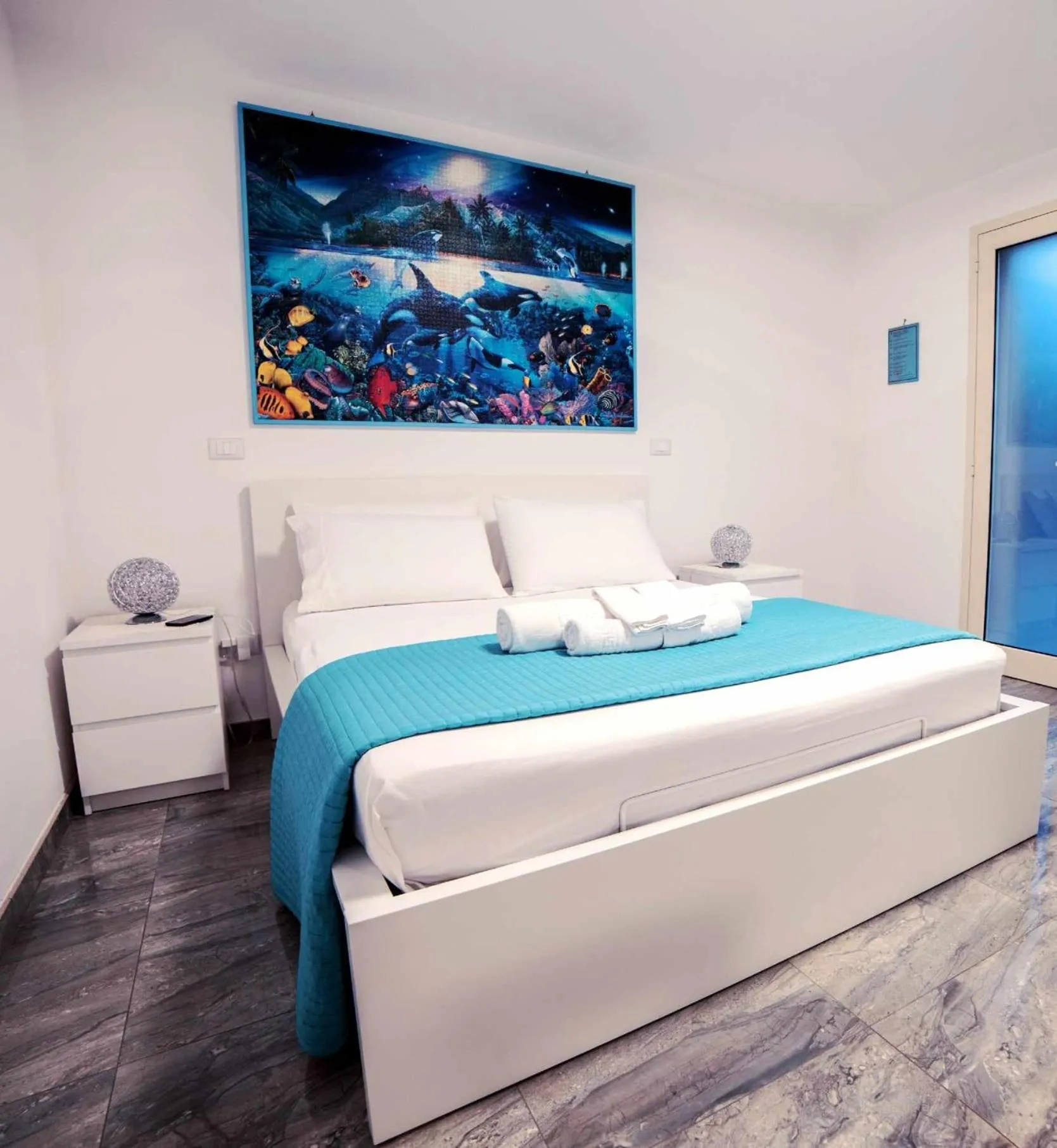 Decorative detail, Bed in Albatros B&B Porto Cesareo