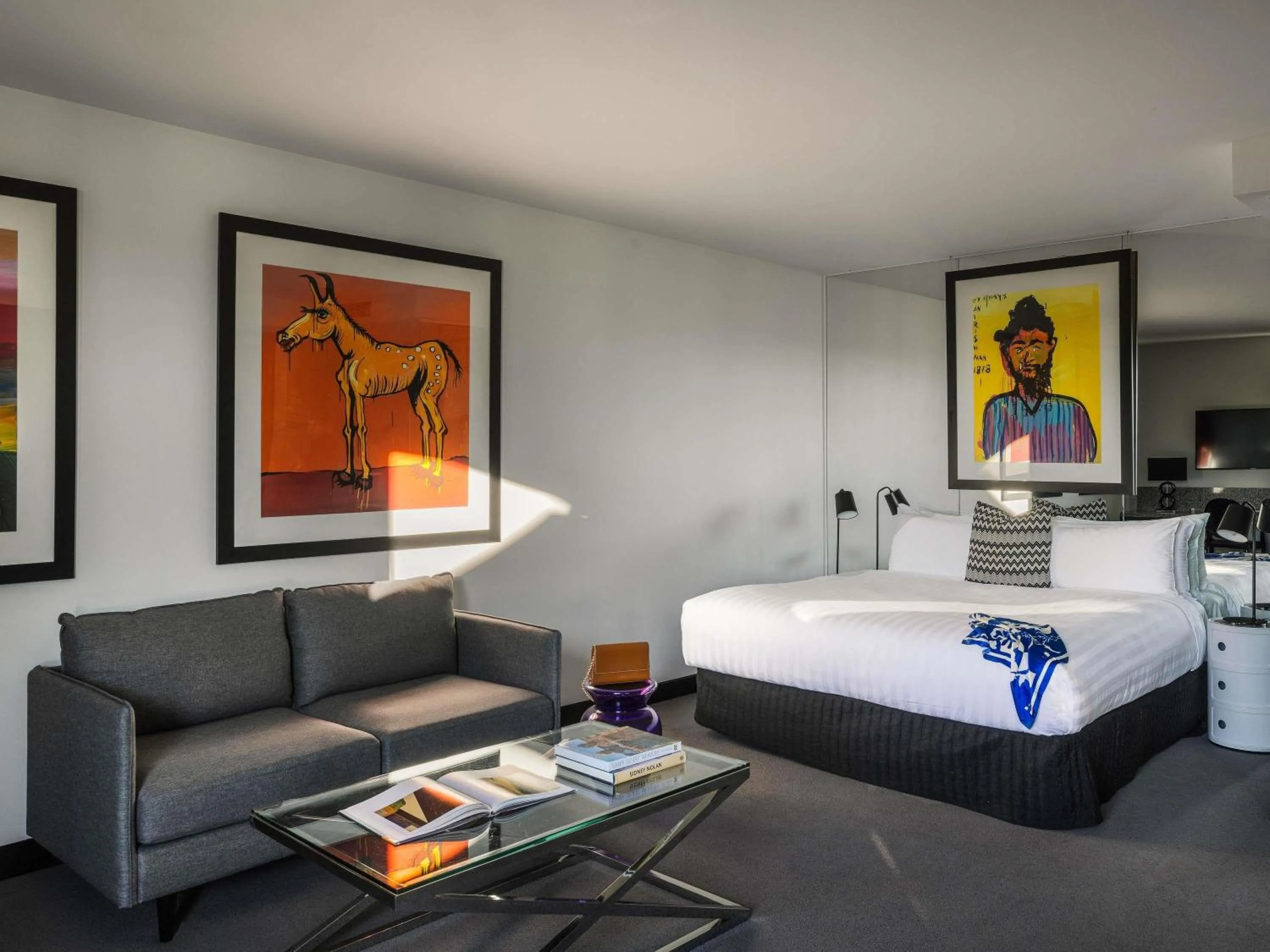 Bedroom, Bed in The Cullen Melbourne - Art Series