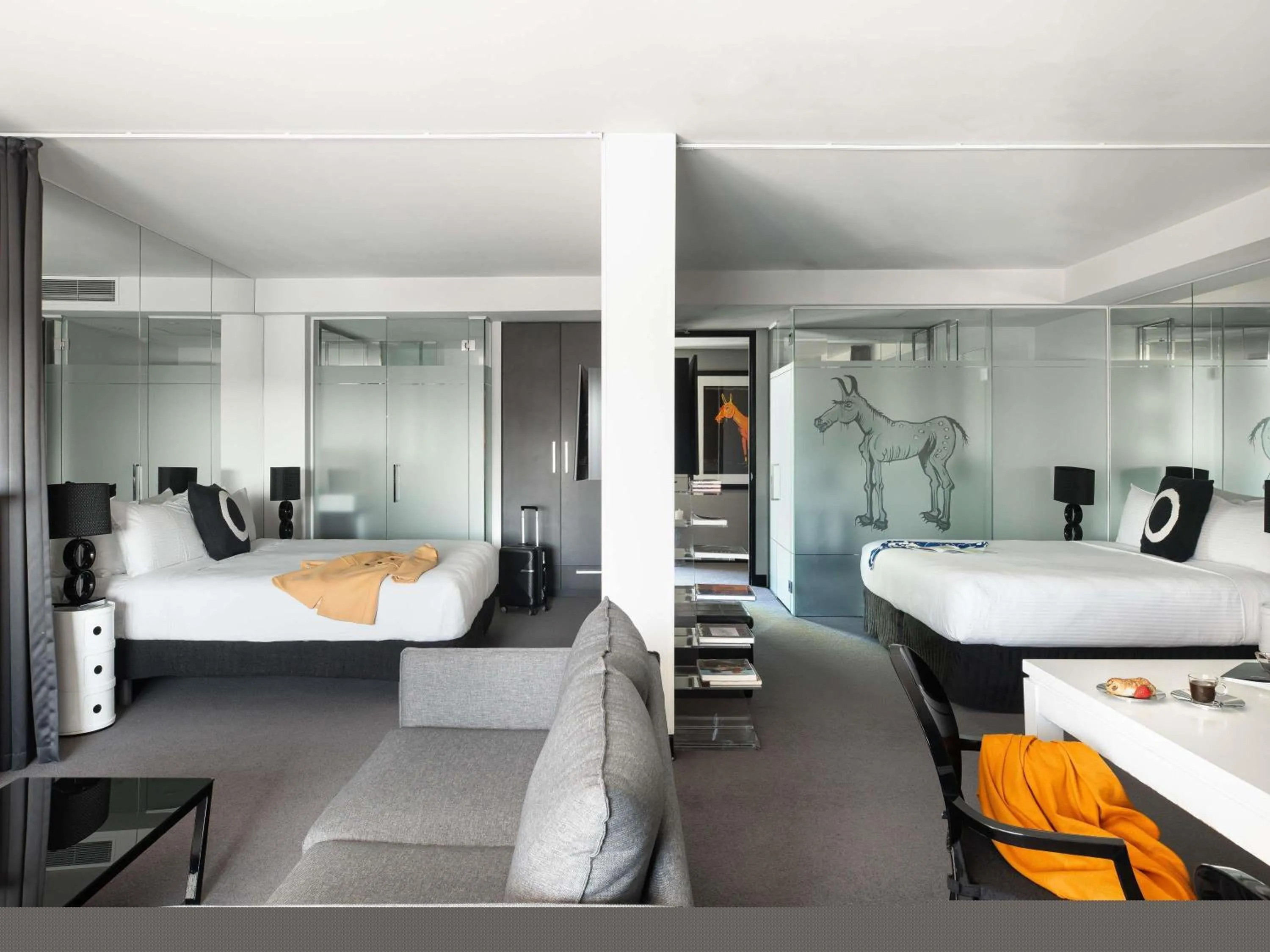 Bedroom, Bed in The Cullen Melbourne - Art Series