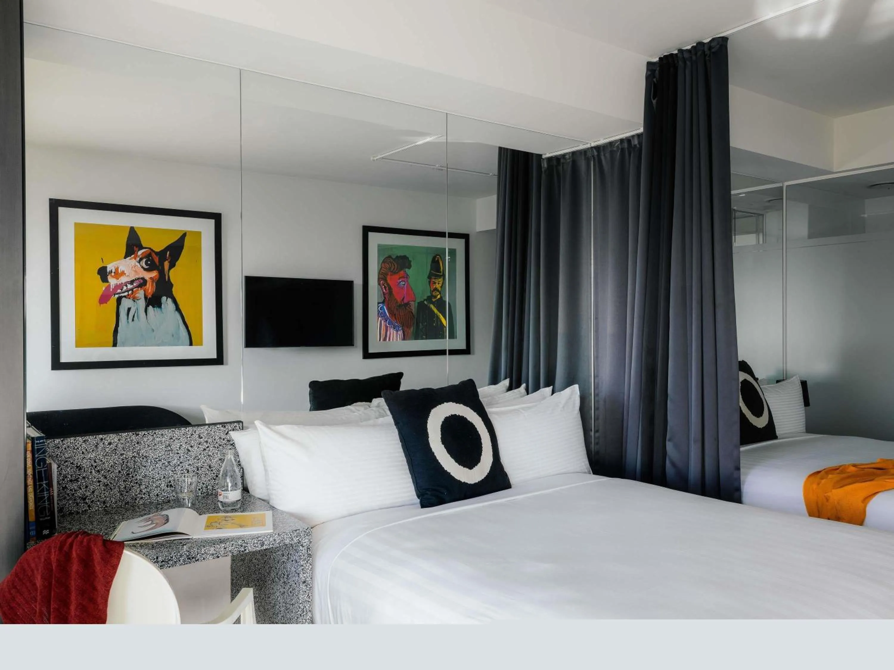 Bedroom, Bed in The Cullen Melbourne - Art Series