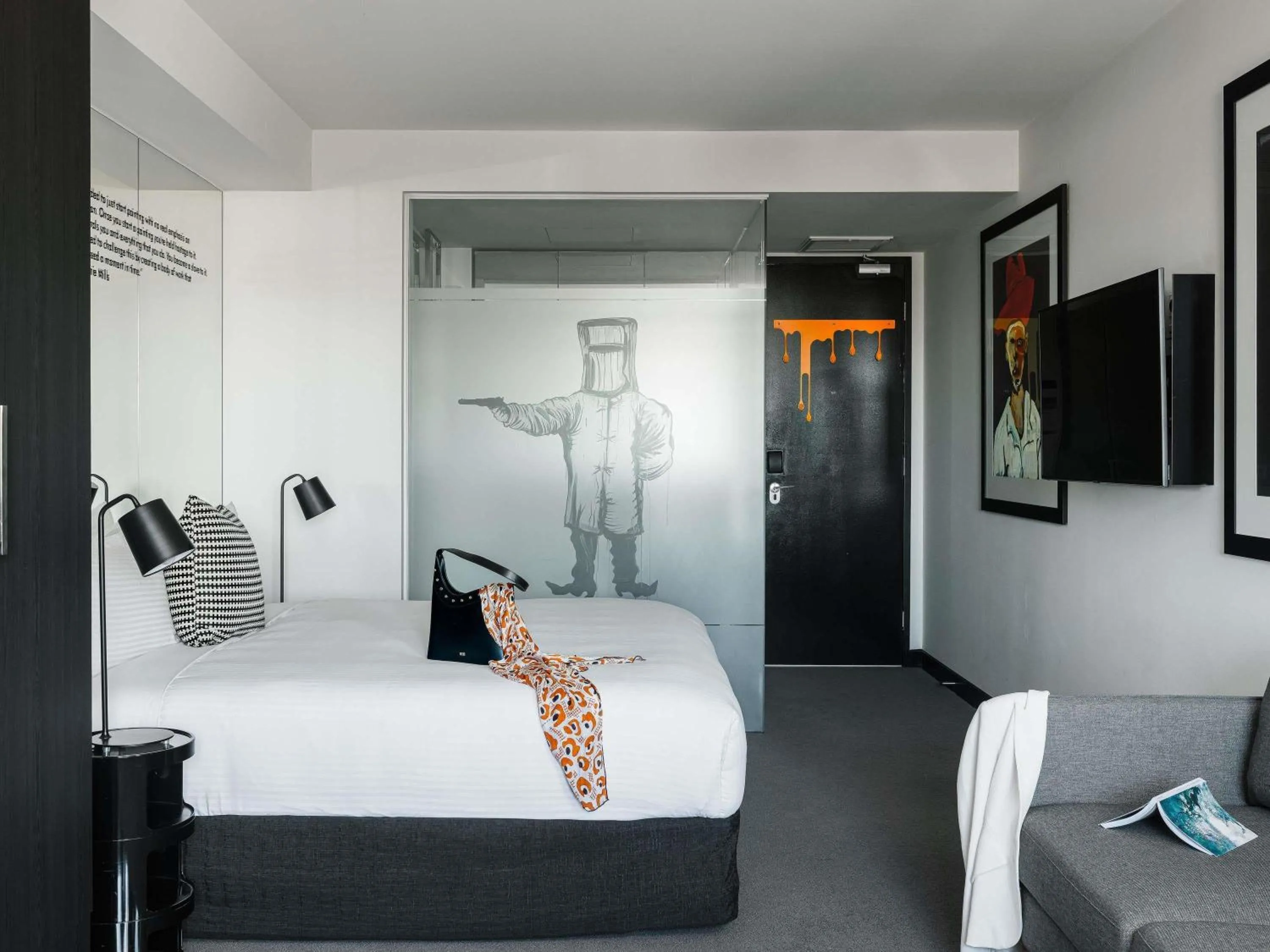 Bedroom, Bed in The Cullen Melbourne - Art Series