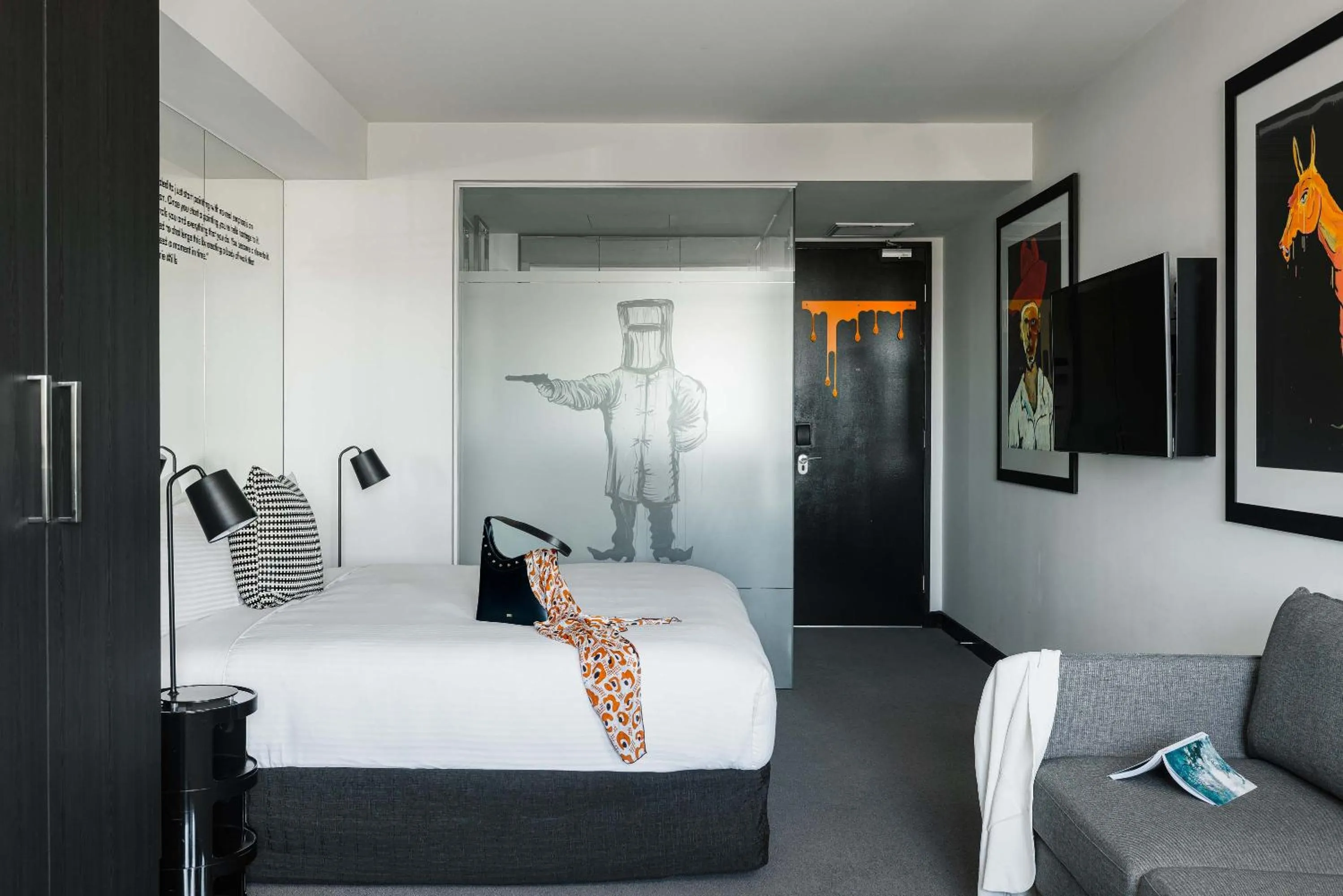 Bed in The Cullen Melbourne - Art Series