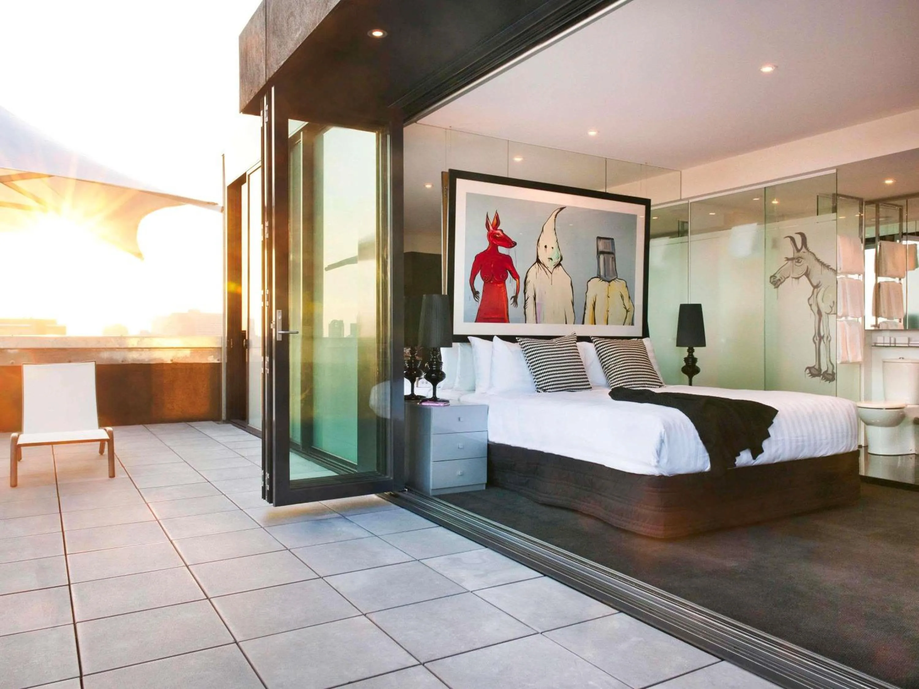 Bedroom, Bed in The Cullen Melbourne - Art Series