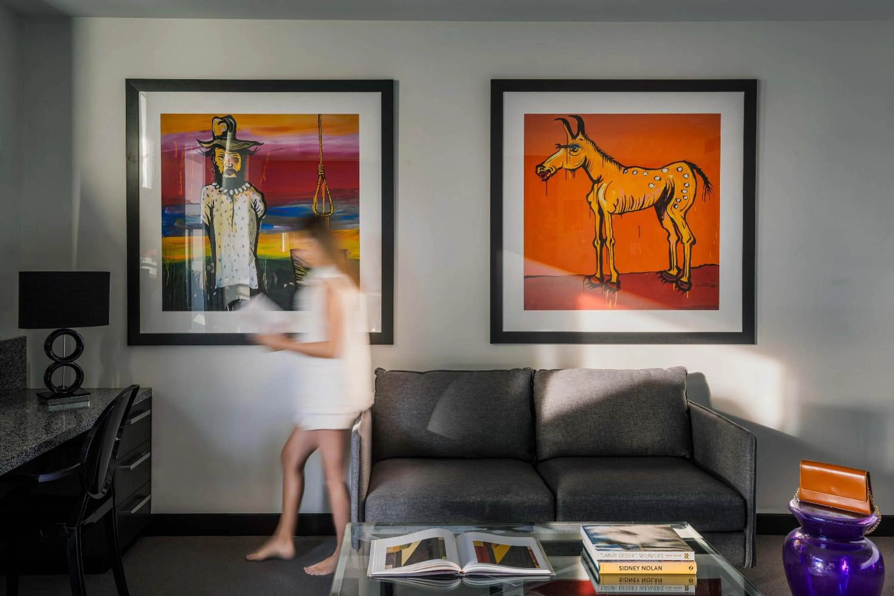 Living room in The Cullen Melbourne - Art Series