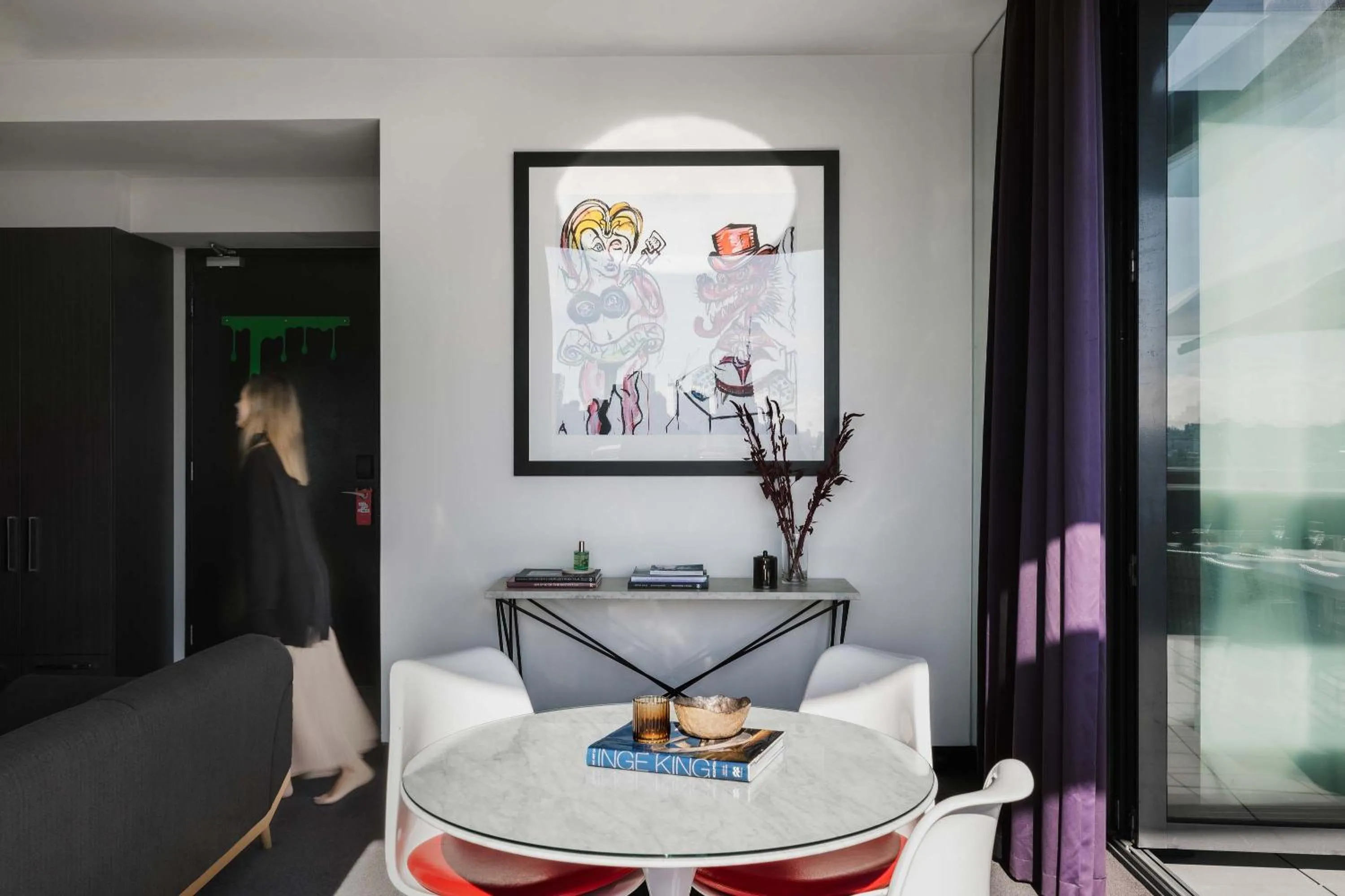 Living room in The Cullen Melbourne - Art Series