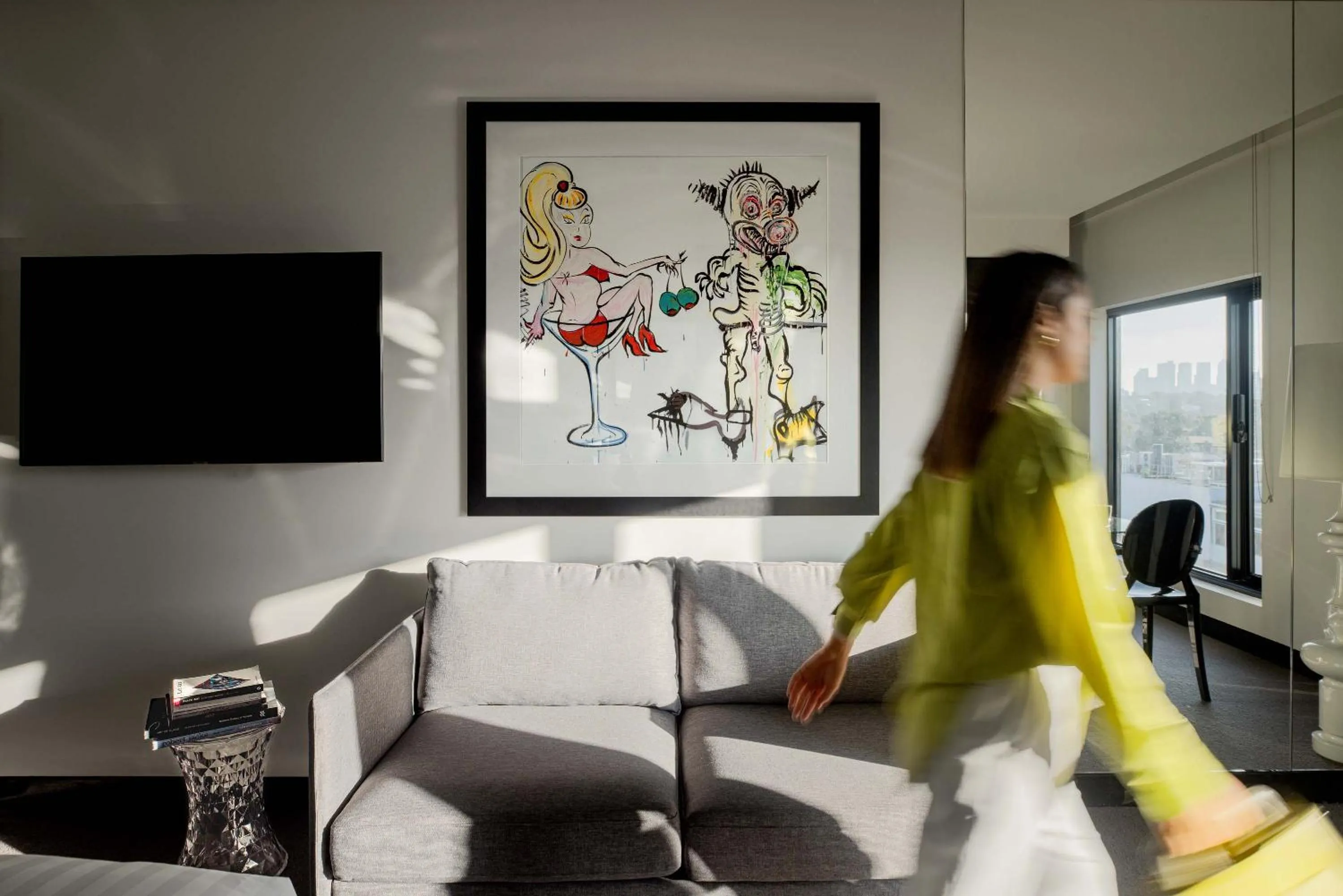 Living room in The Cullen Melbourne - Art Series