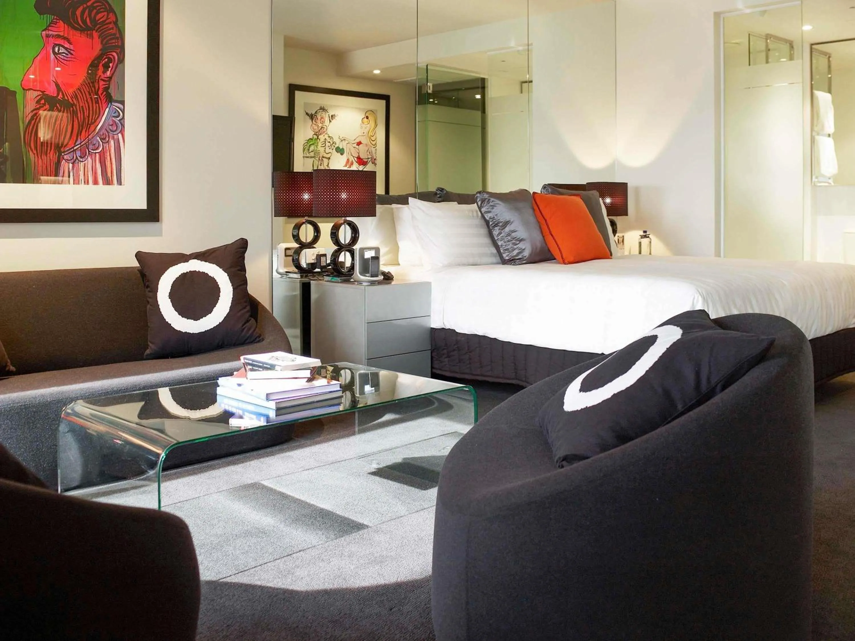 Bedroom, Bed in The Cullen Melbourne - Art Series