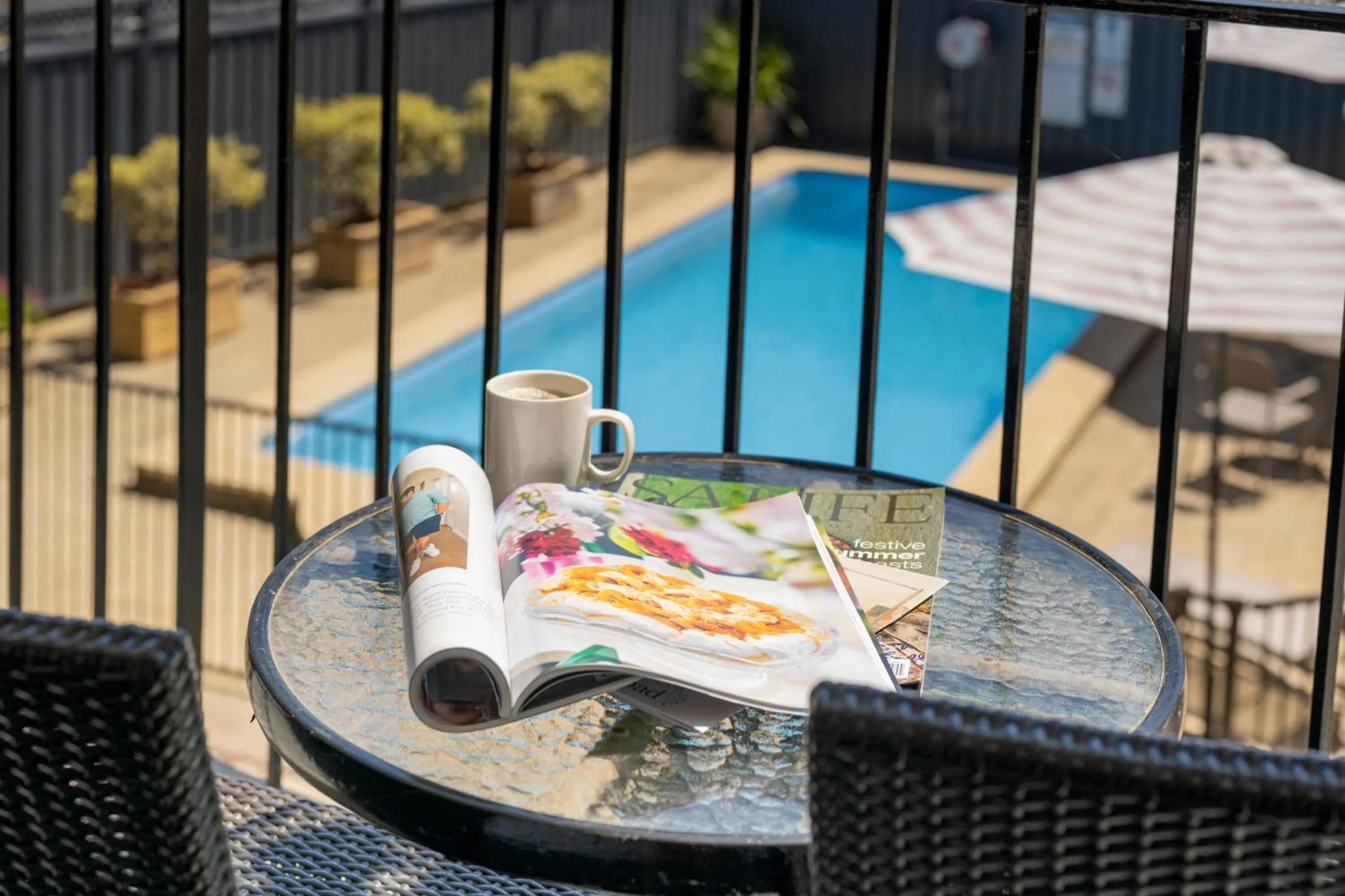 Pool view in Ozone Hotel Kangaroo Island