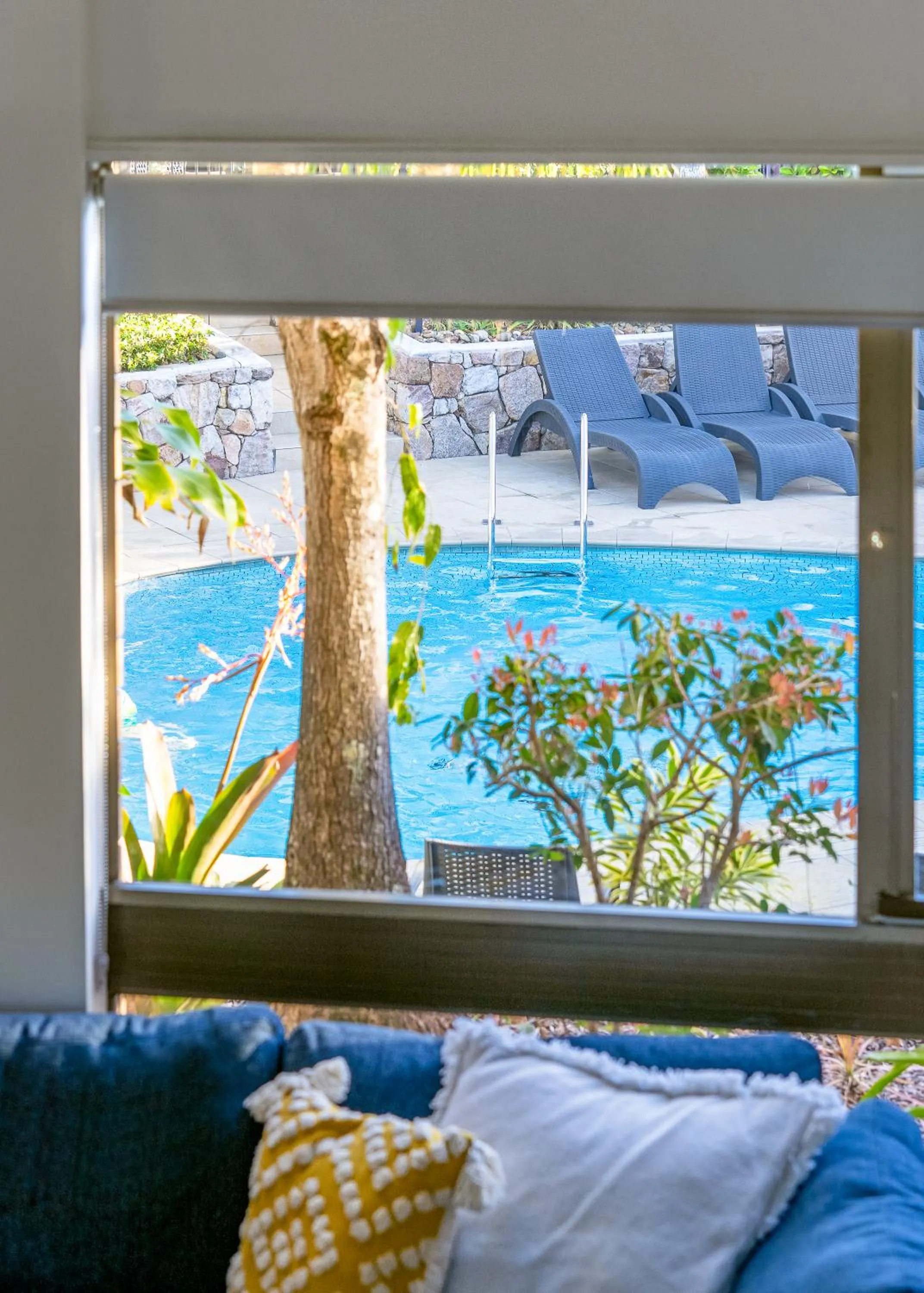 Bed in Glen Eden Beach Resort