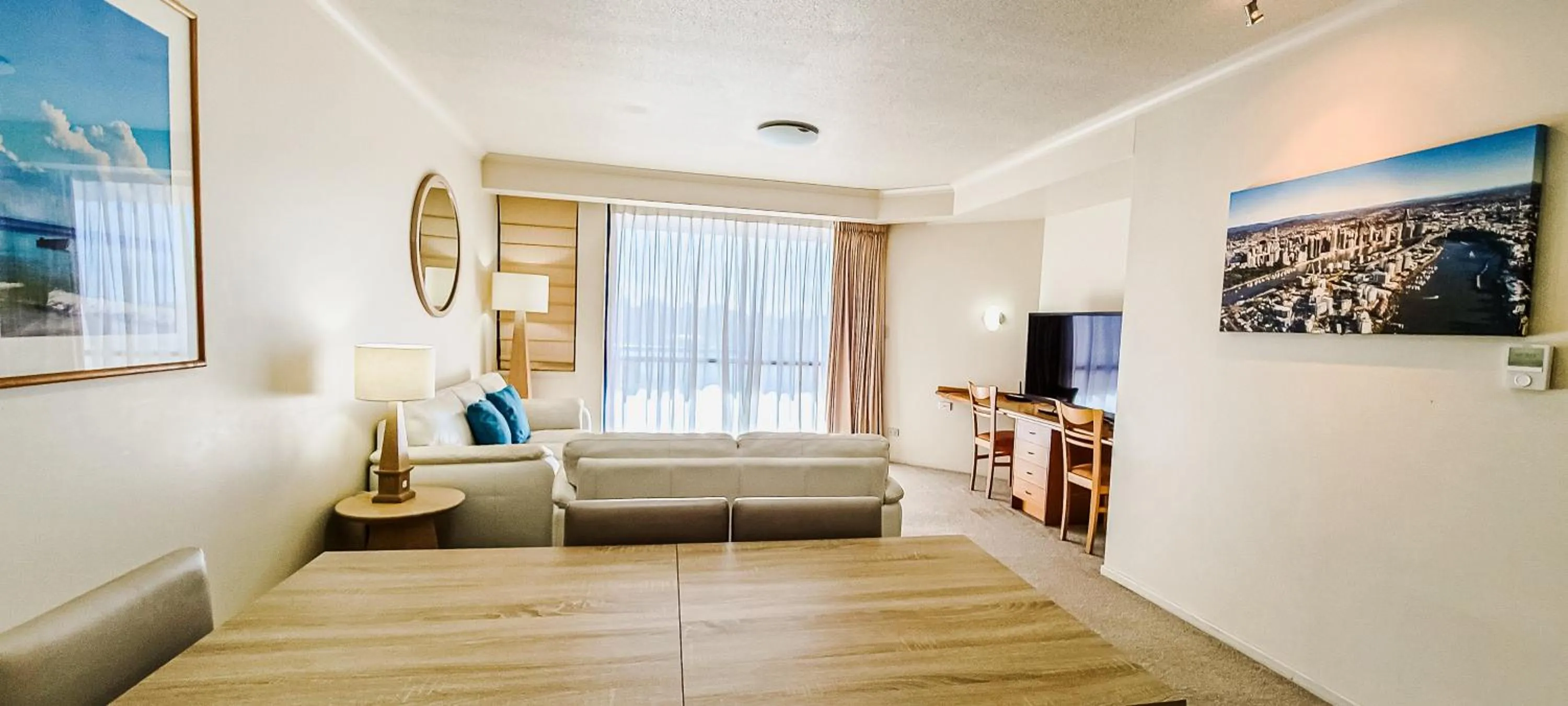 Living room in Dockside Brisbane