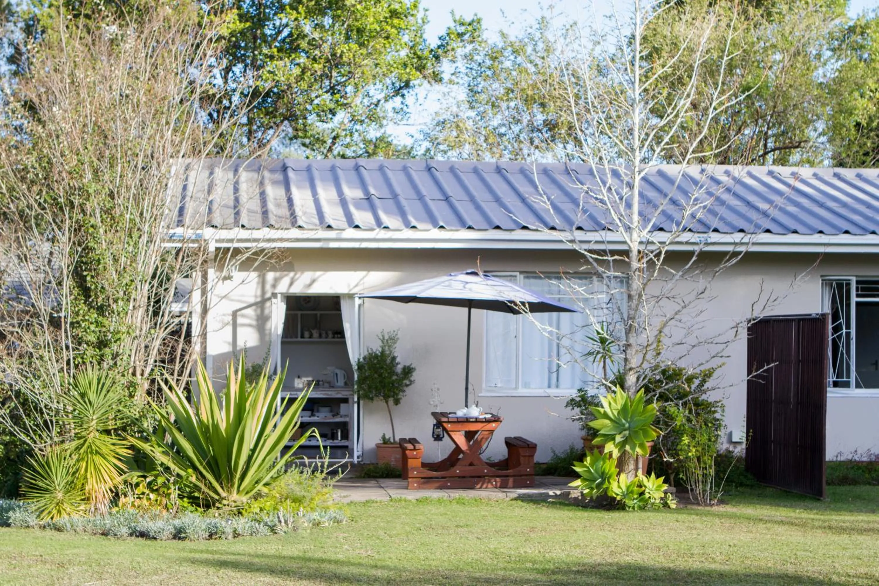Garden view in Cherry Berry Lodge