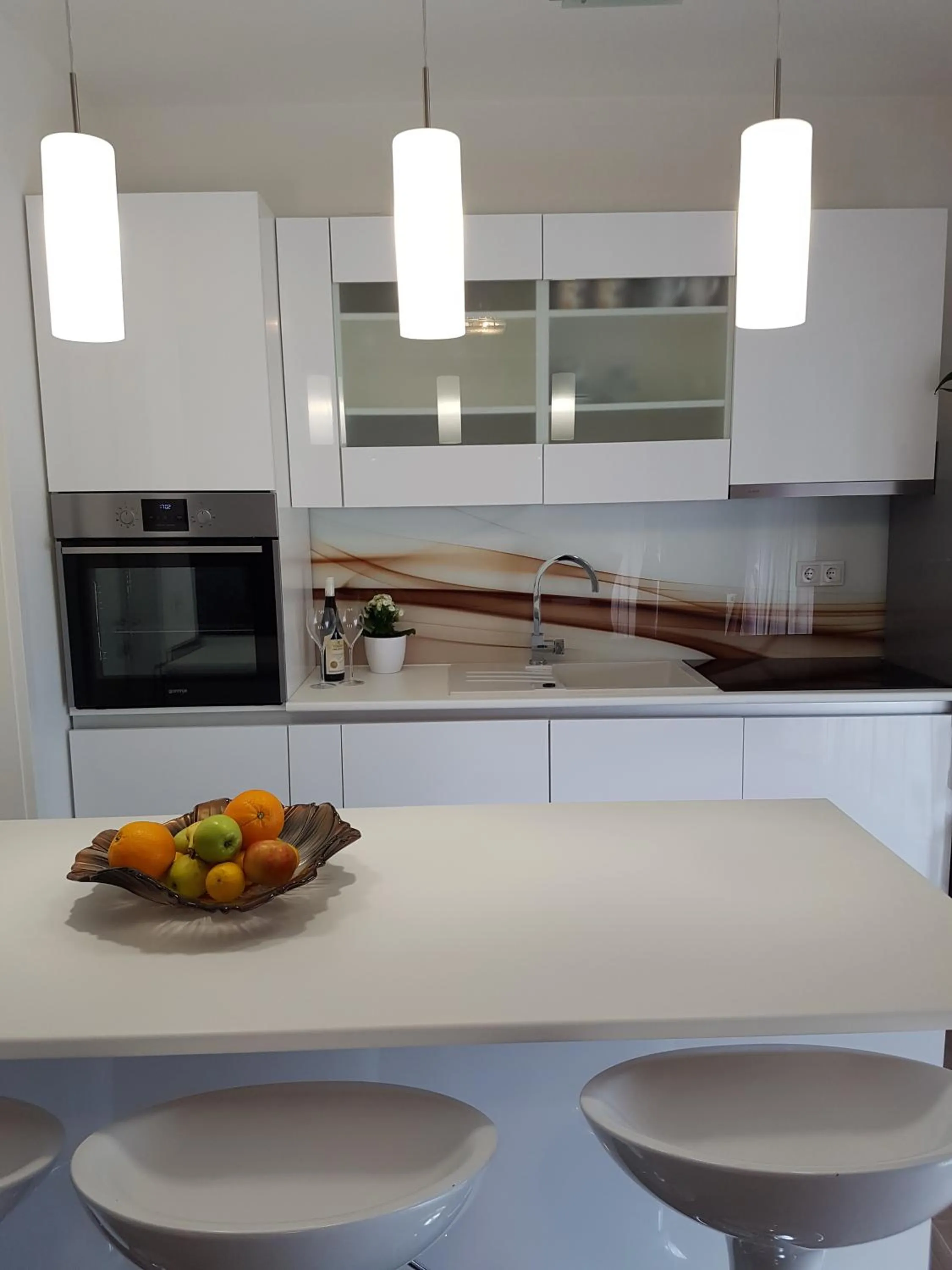Kitchen or kitchenette in Apartments Tereza