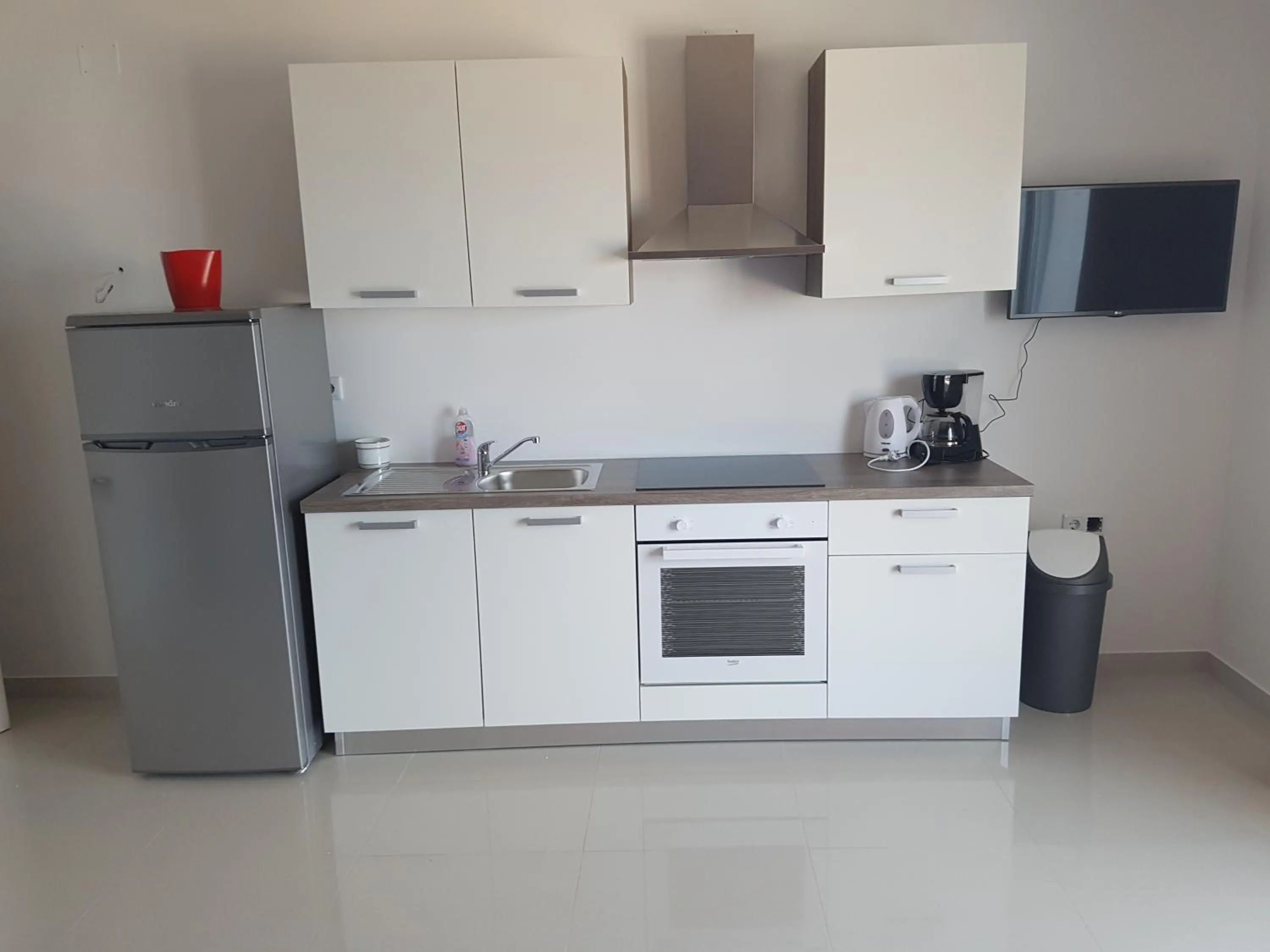Kitchen or kitchenette in Apartments Tereza