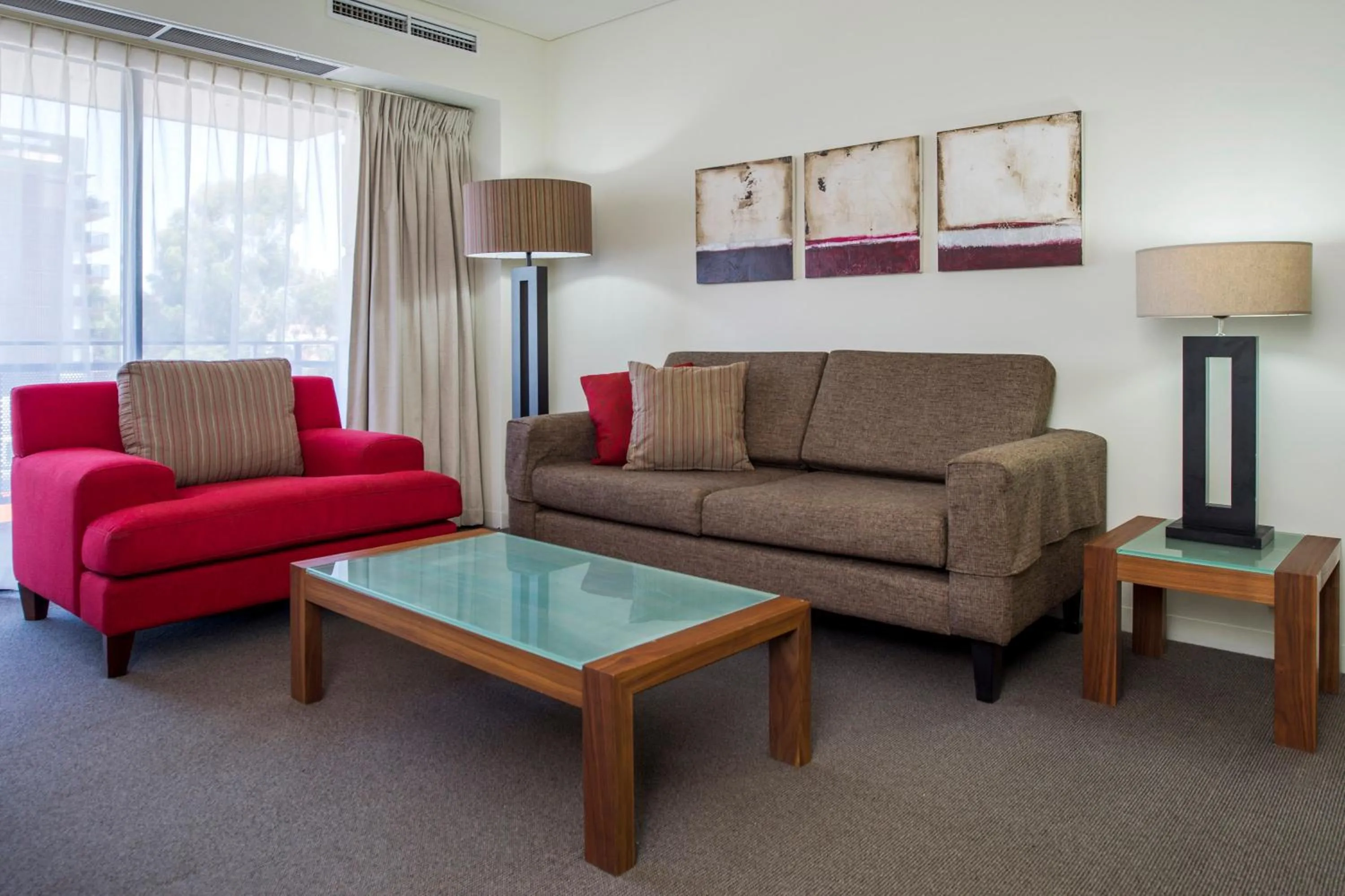 Living room in Mantra on Hay Perth