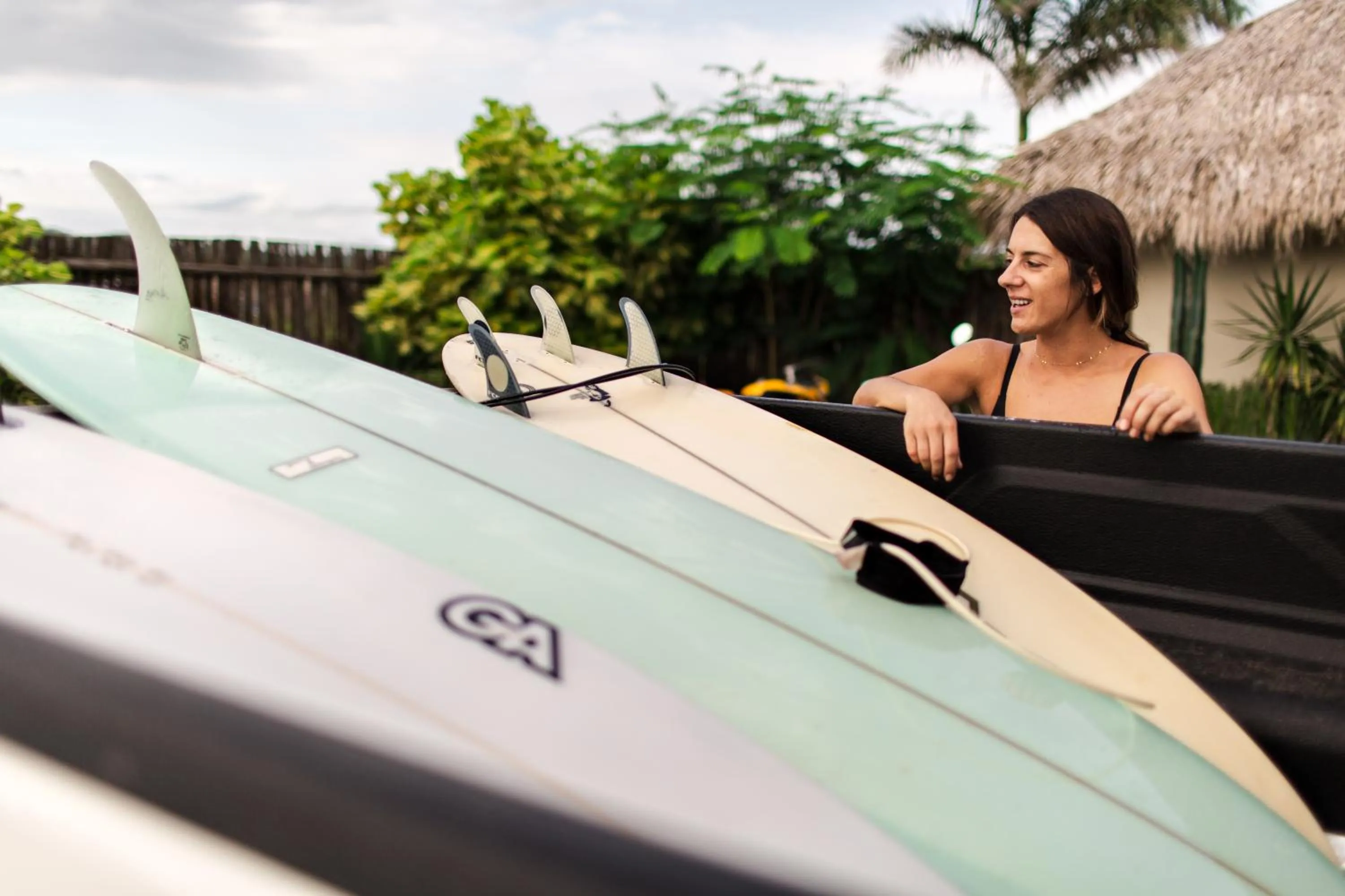 Facade/entrance in Malibu Popoyo