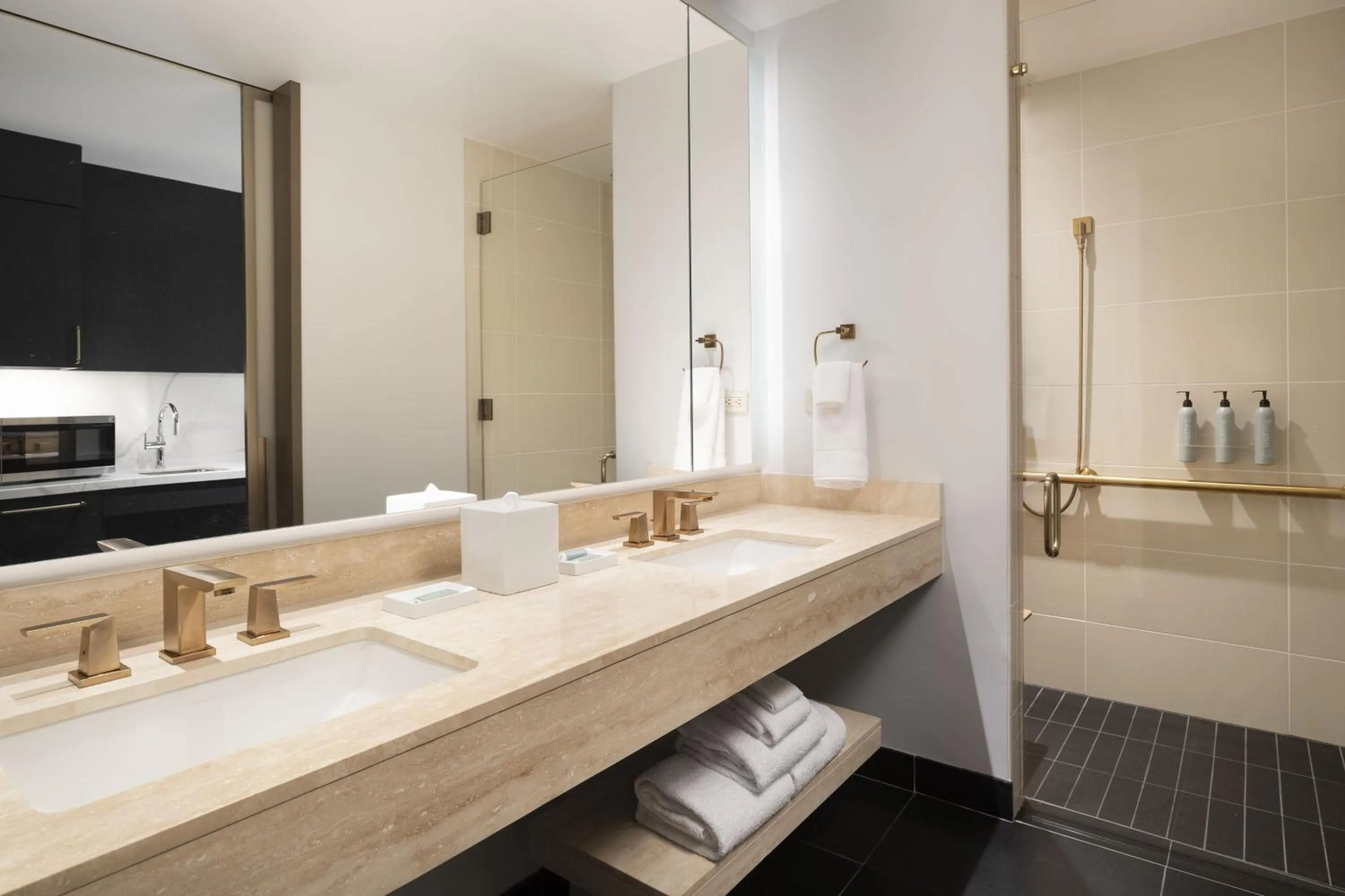 Bathroom, Bed in Conrad Chicago