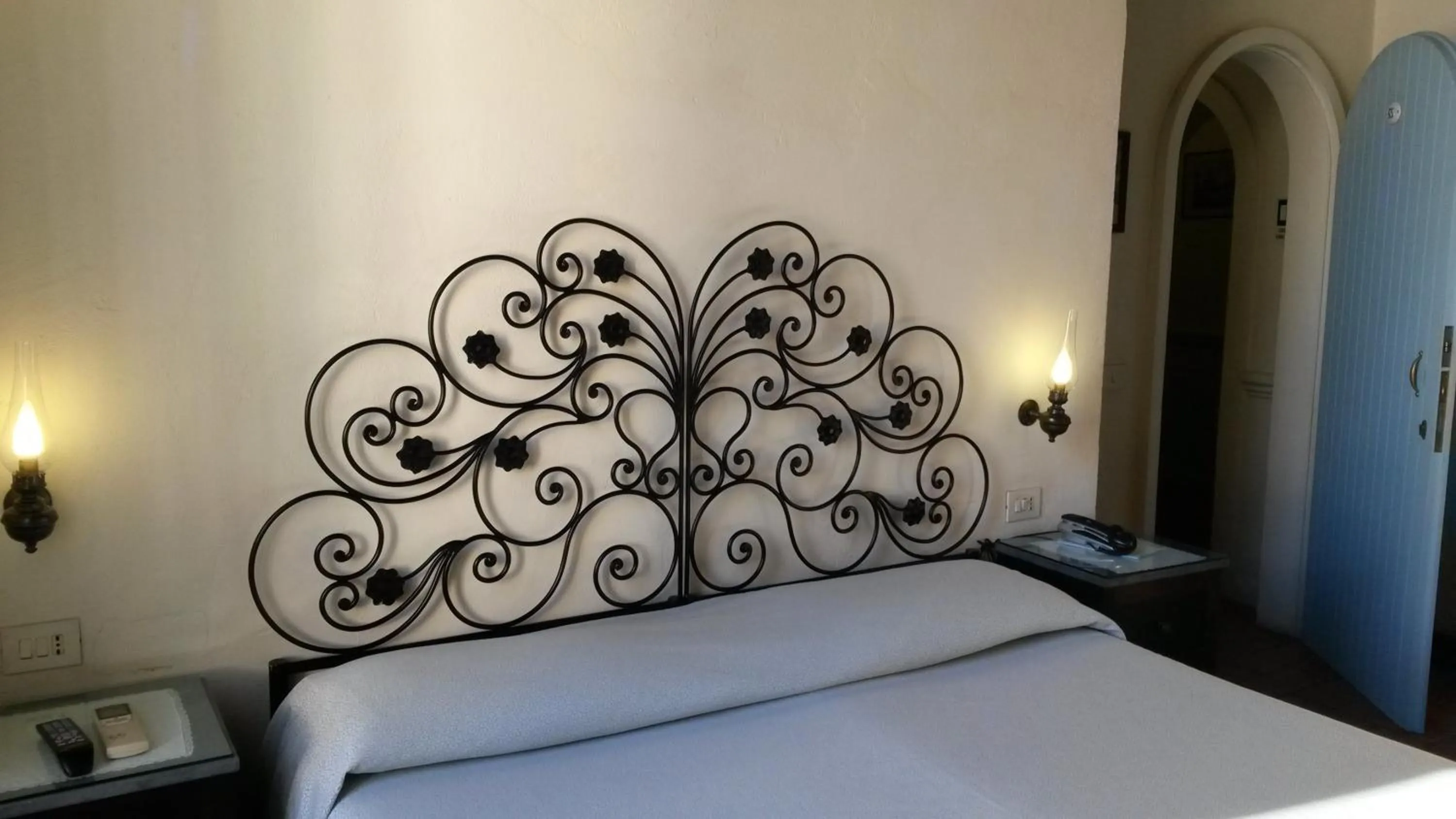 Bed in Hotel Andreina