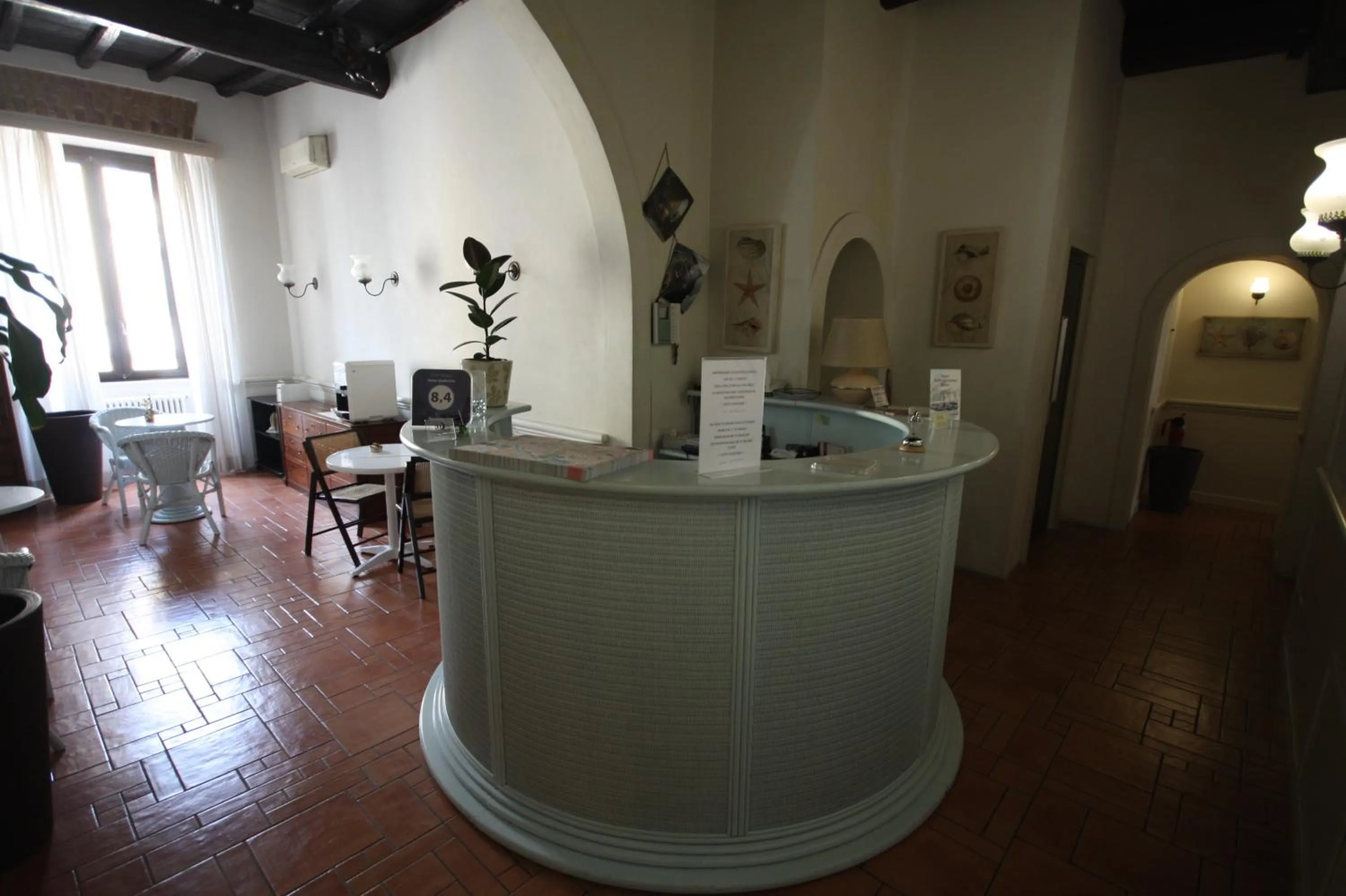 Lobby or reception in Hotel Andreina