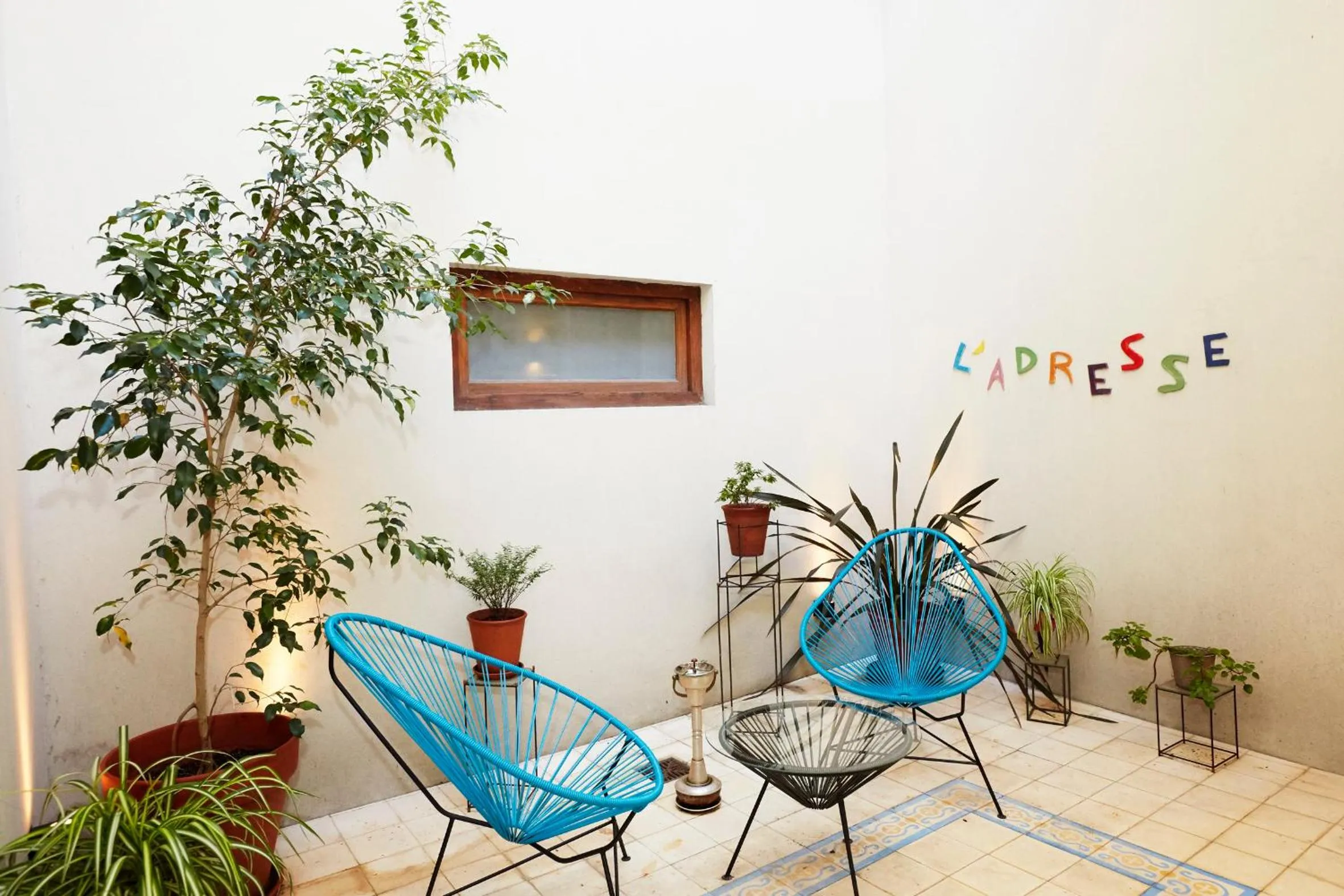 Patio in L'Adresse Hôtel Boutique