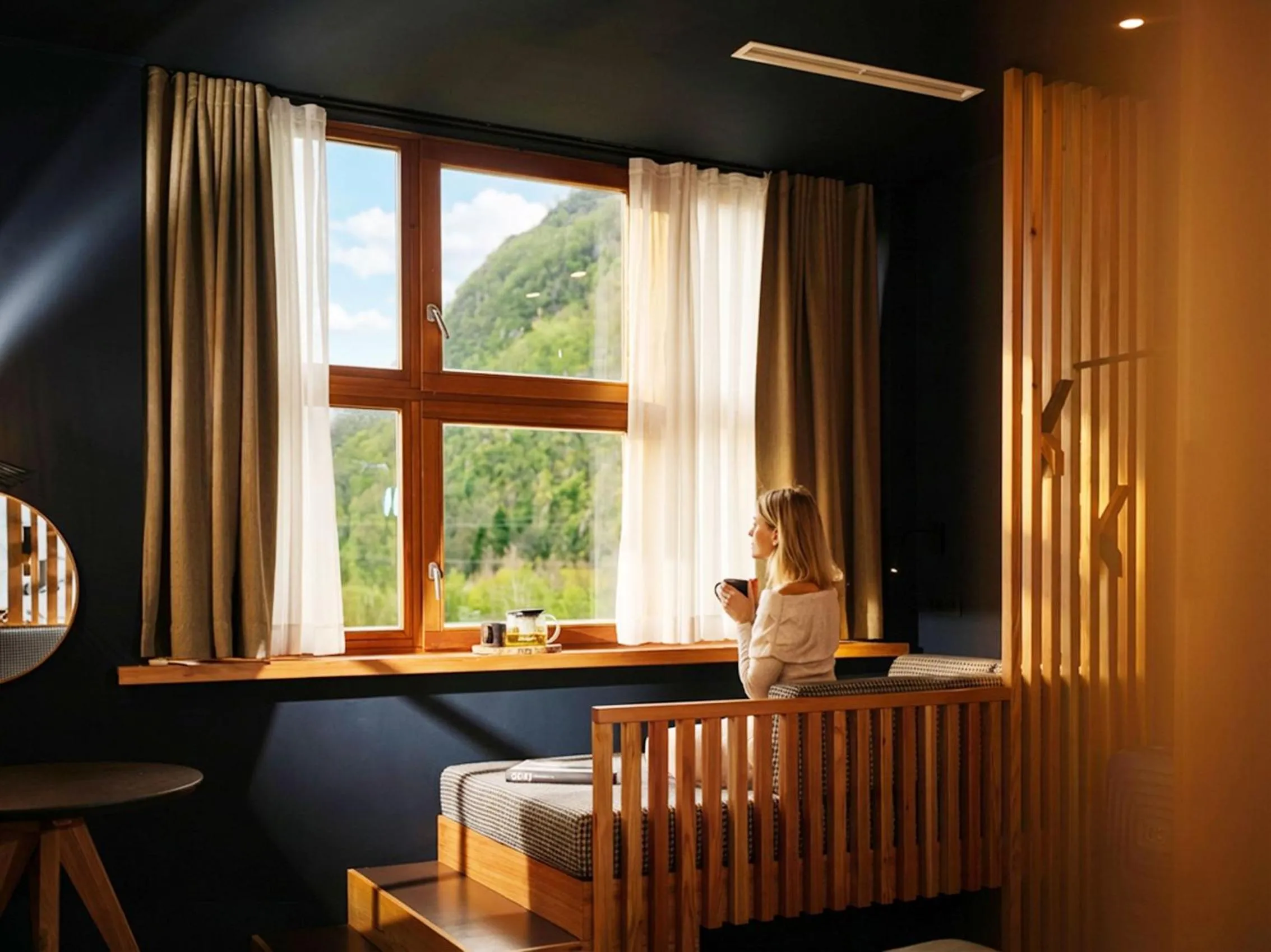 Seating area in Hotel Boka