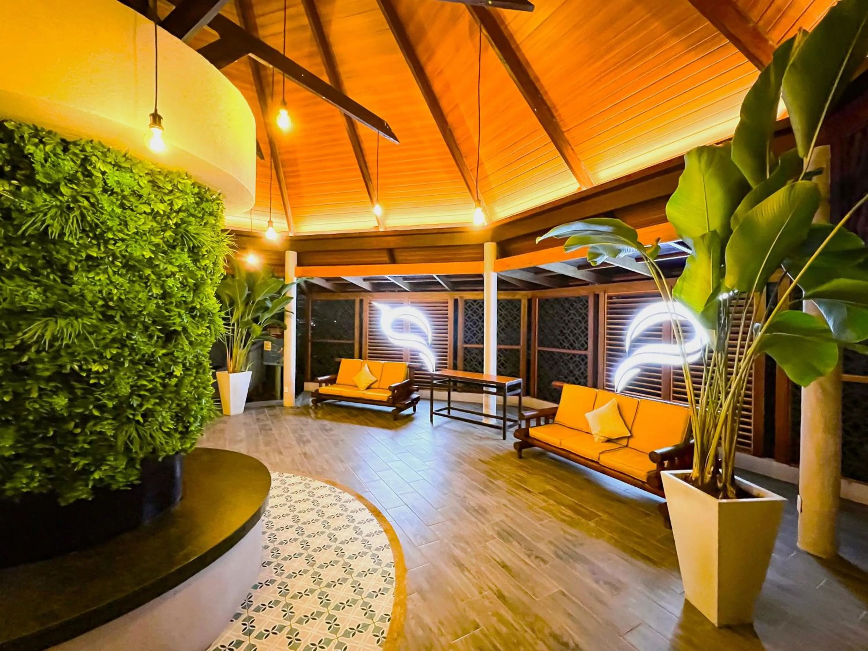 Seating area in Aninga Lodge