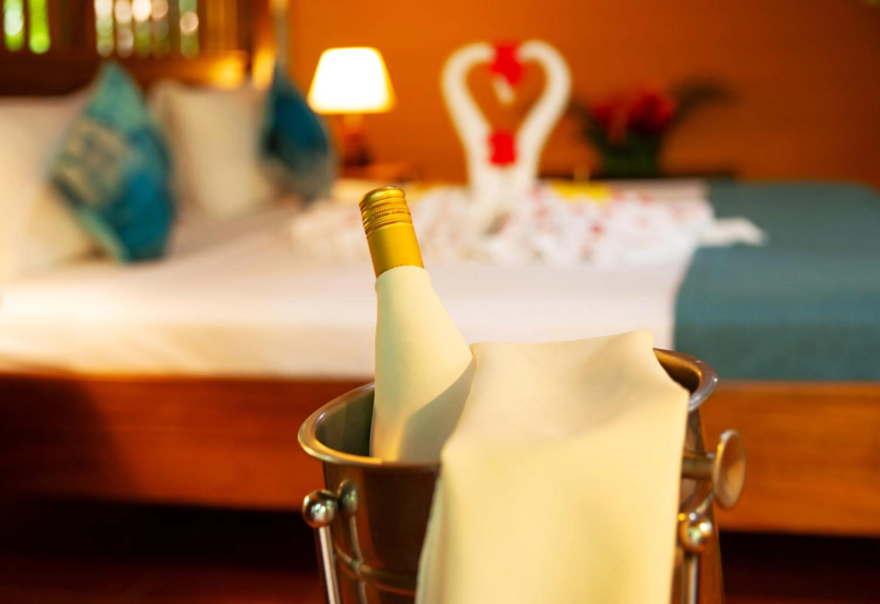 Drinks, Bed in Aninga Lodge