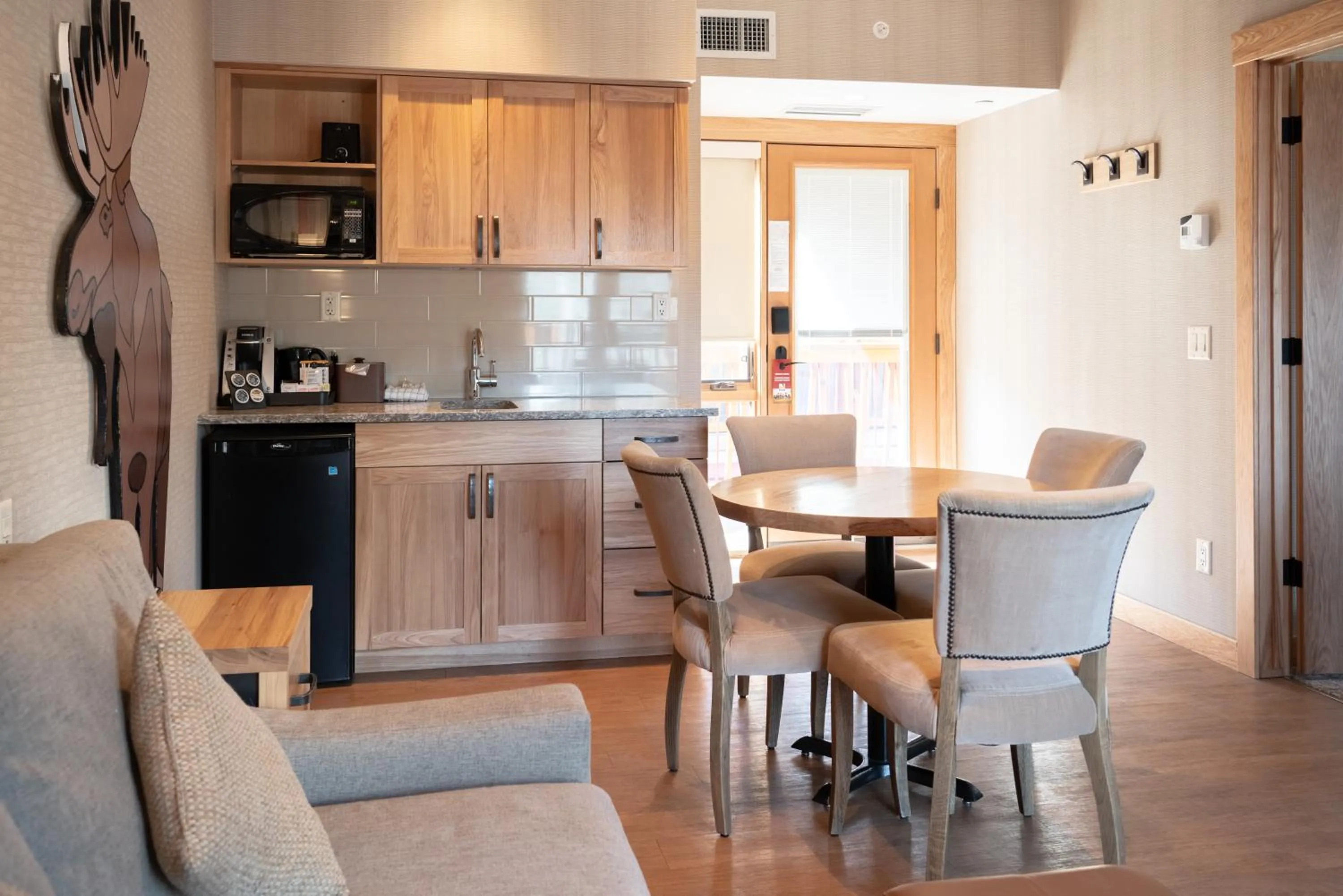 Kitchen or kitchenette in Moose Hotel and Suites