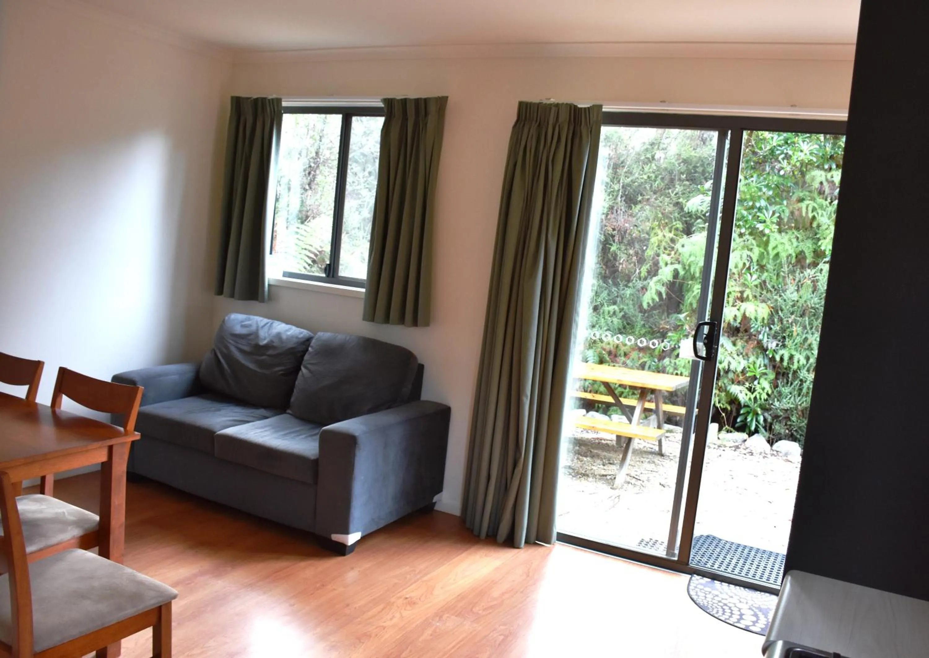 Seating area in Tahune AirWalk Cabin and Lodge