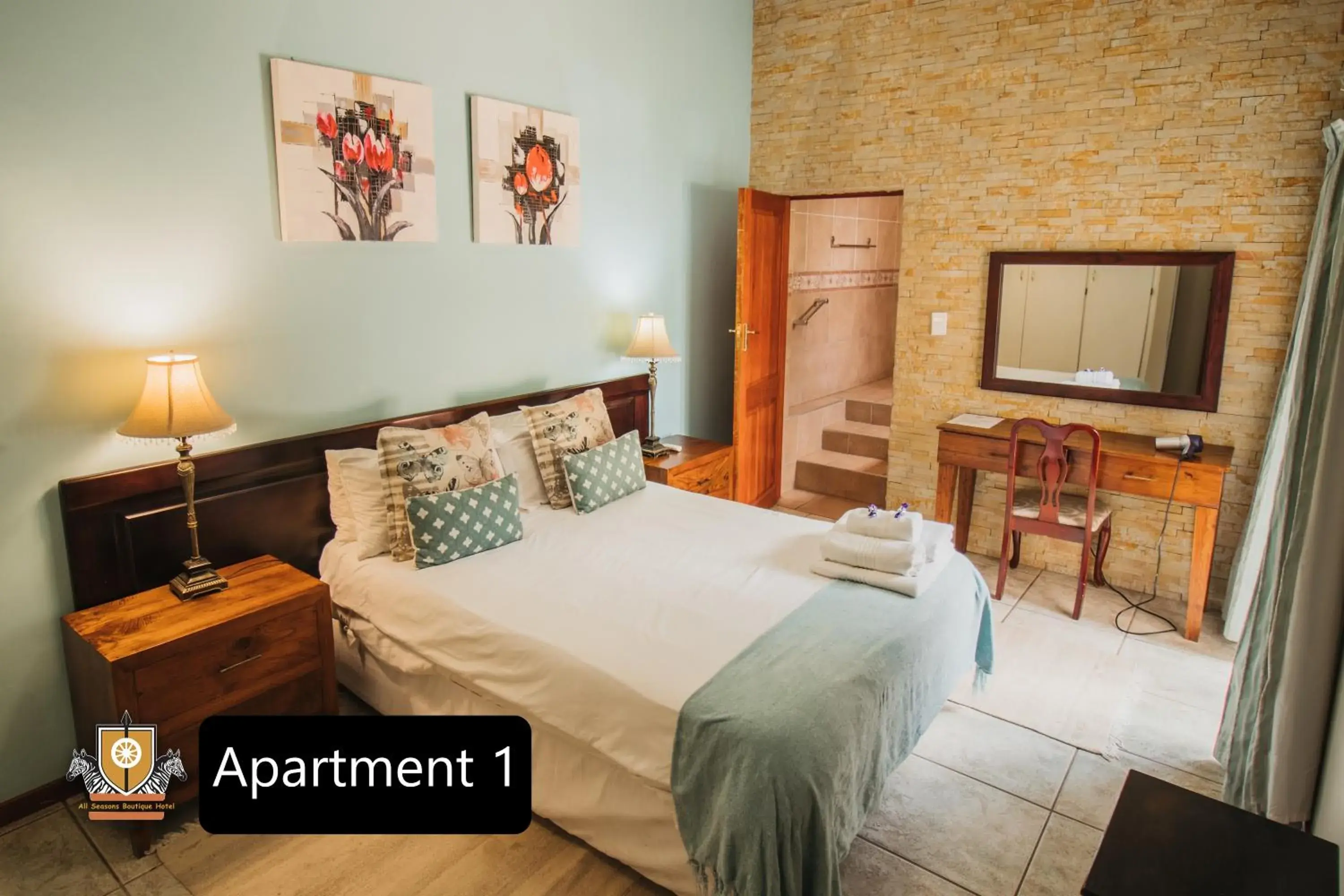 Apartment 1 Self Catering in All Seasons Boutique Hotel - Sustainable Electricity and Water Apartment 1 Self Catering in All Seasons Boutique Hotel - Sustainable Electricity and Water