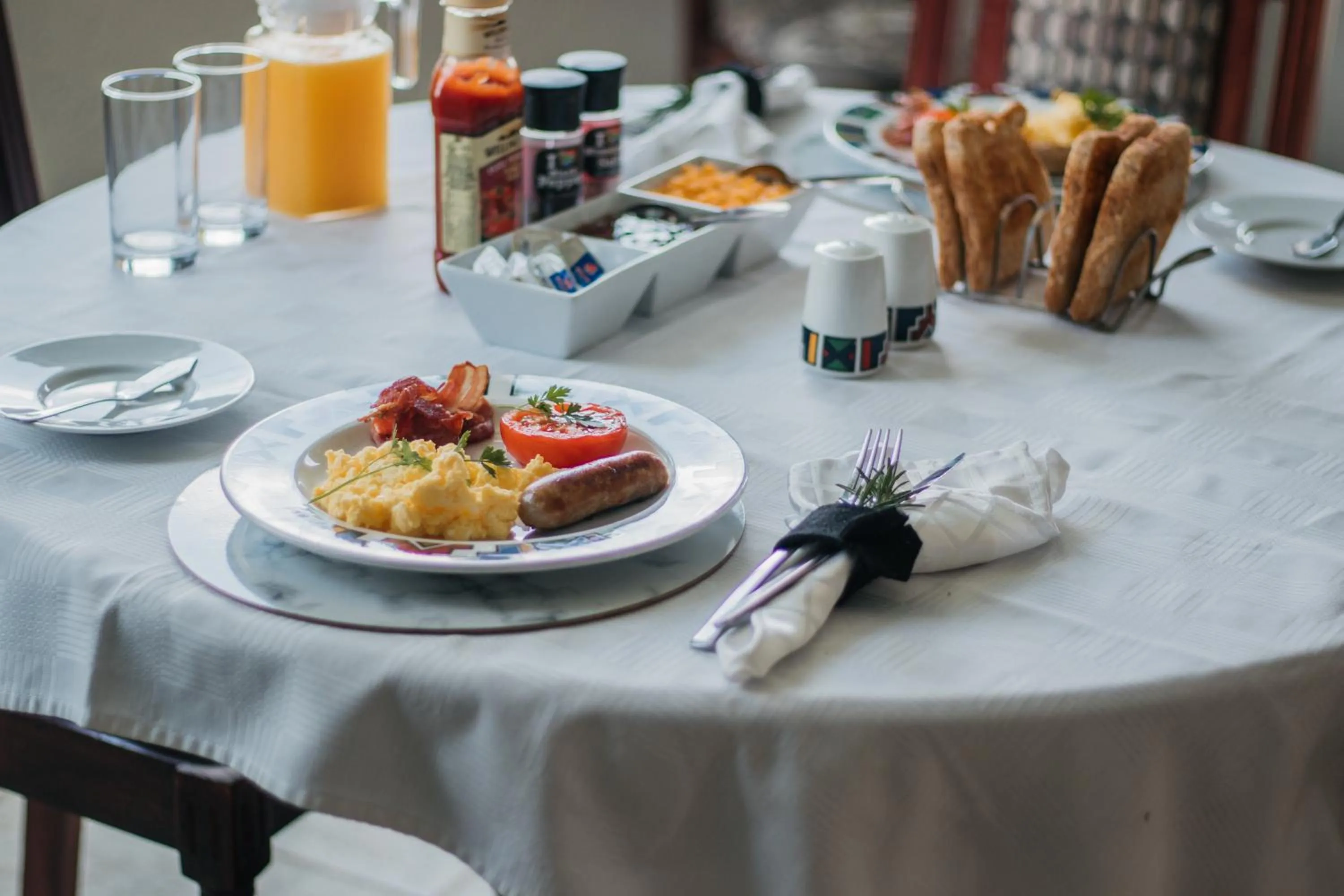 Breakfast in All Seasons Boutique Hotel - Sustainable Electricity and Water