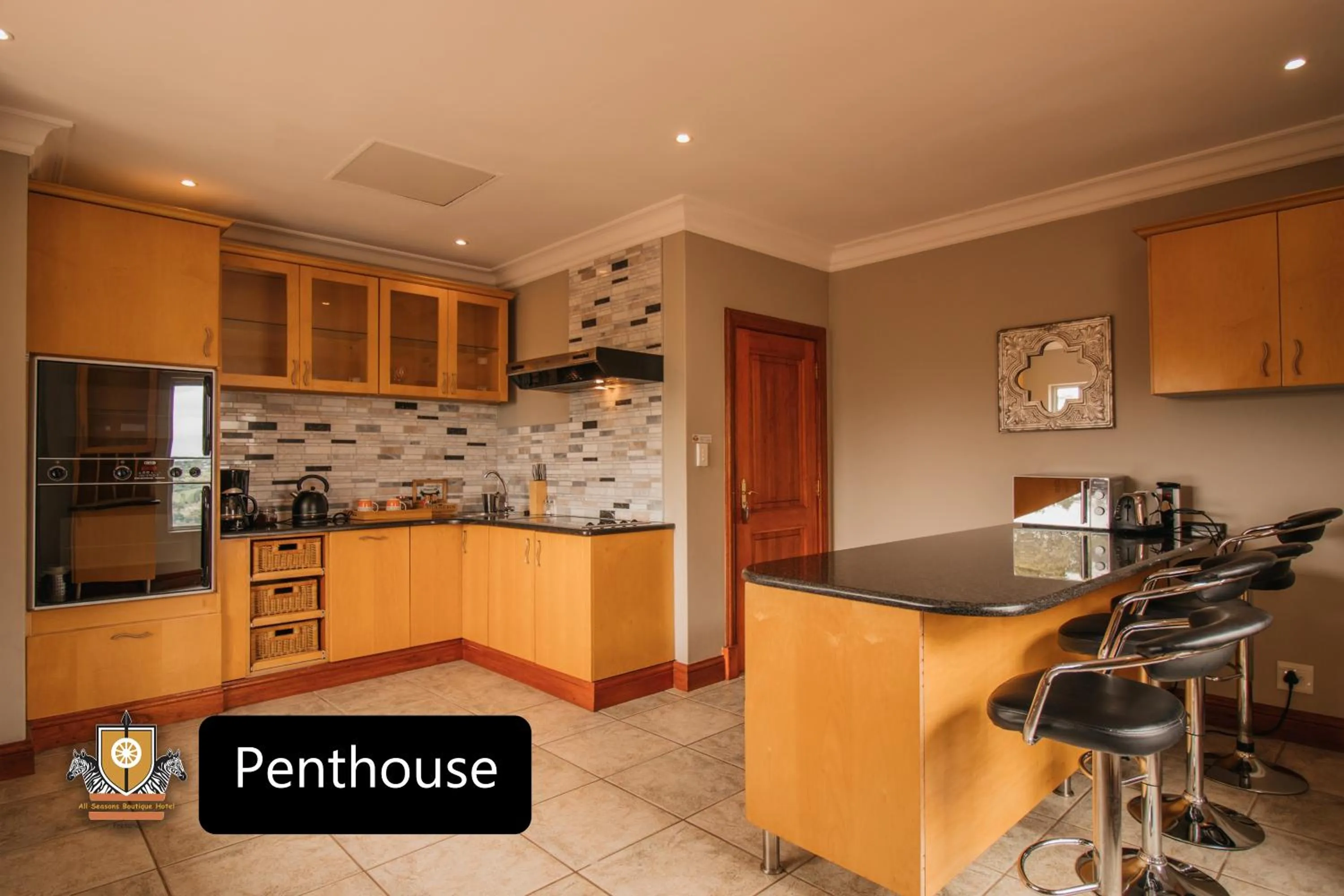 kitchen in All Seasons Boutique Hotel - Sustainable Electricity and Water