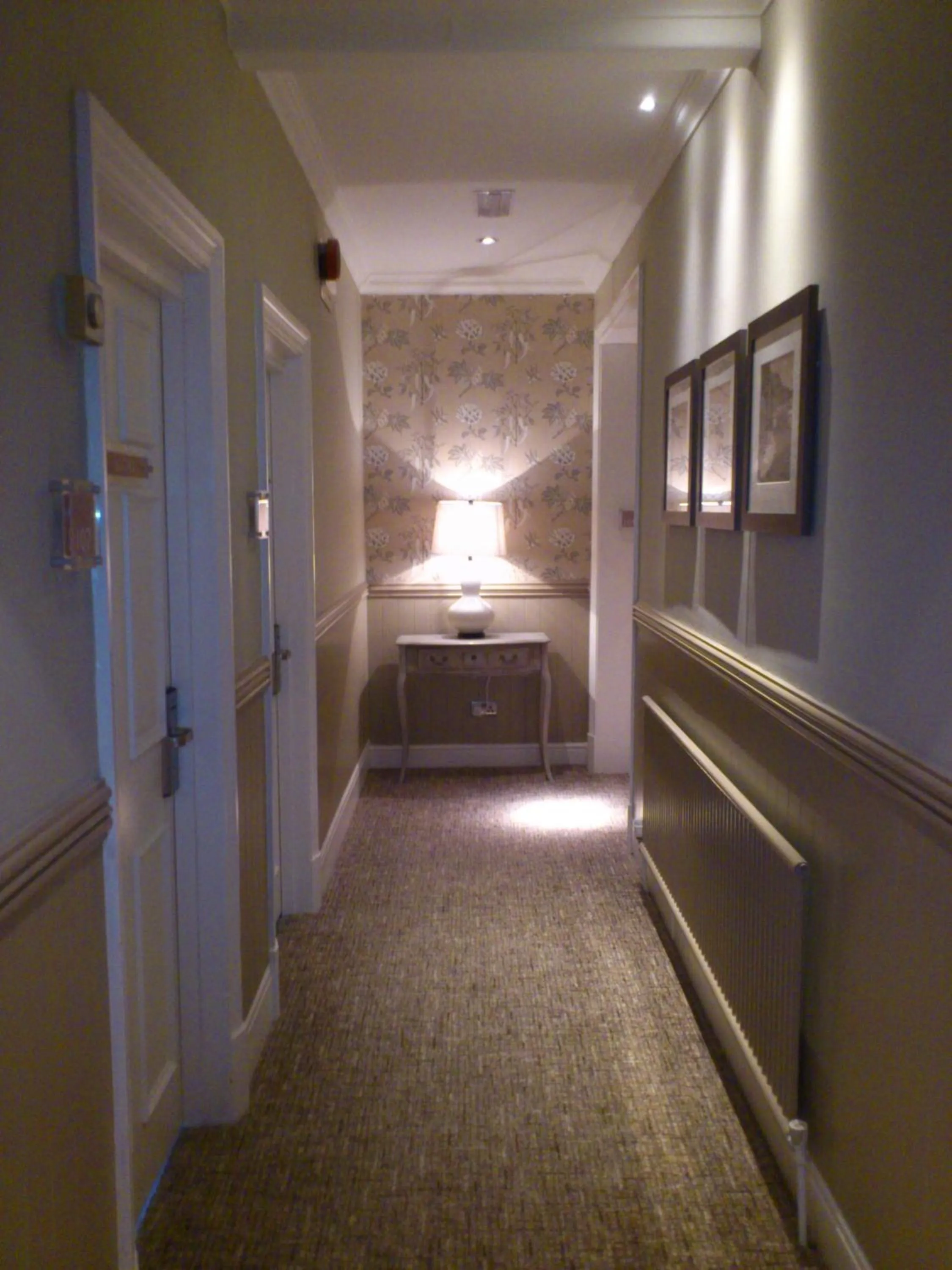 Decorative detail, Bed in Anglesey Arms Hotel