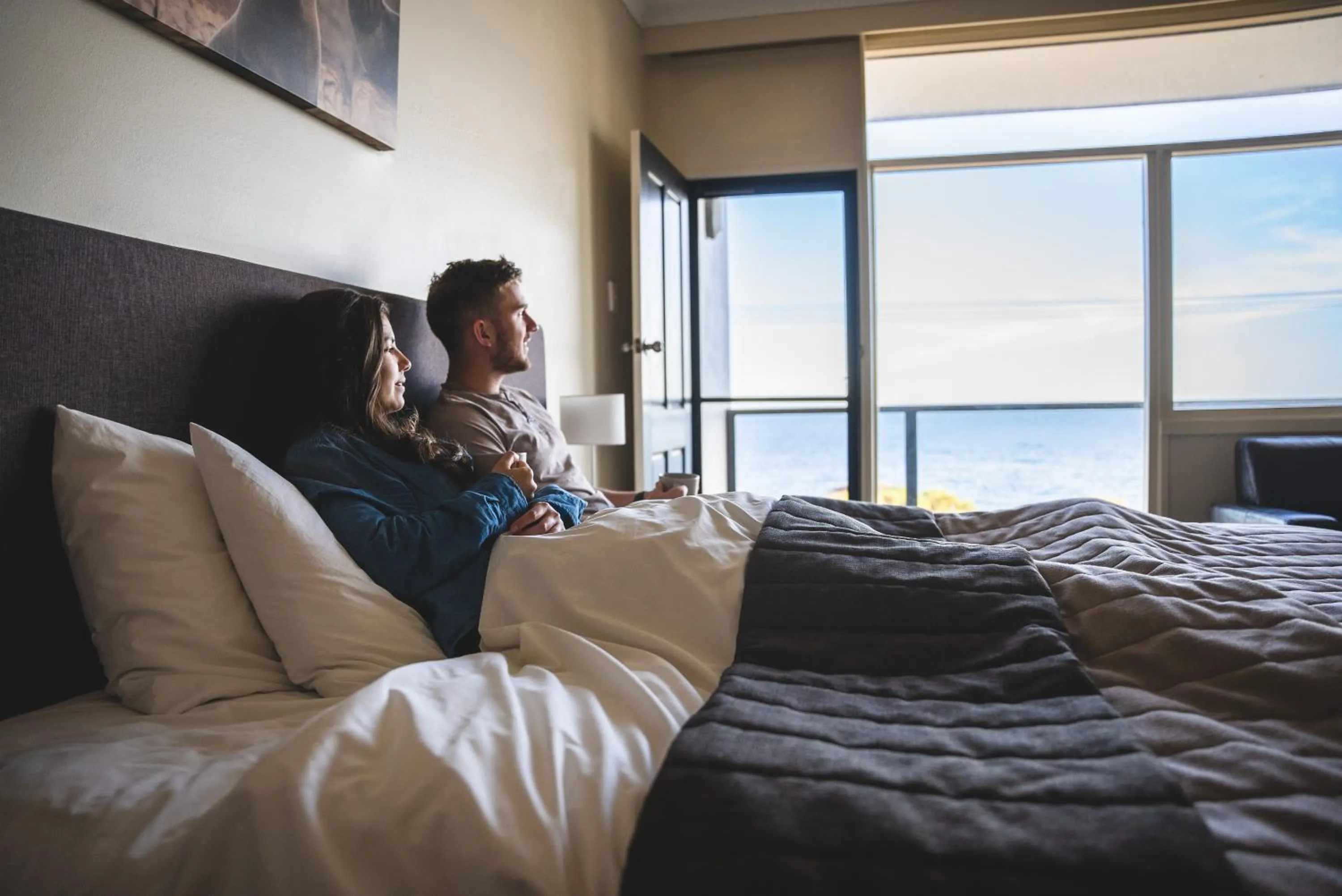 Sea view, Bed in Seafront Hotel Kangaroo Island