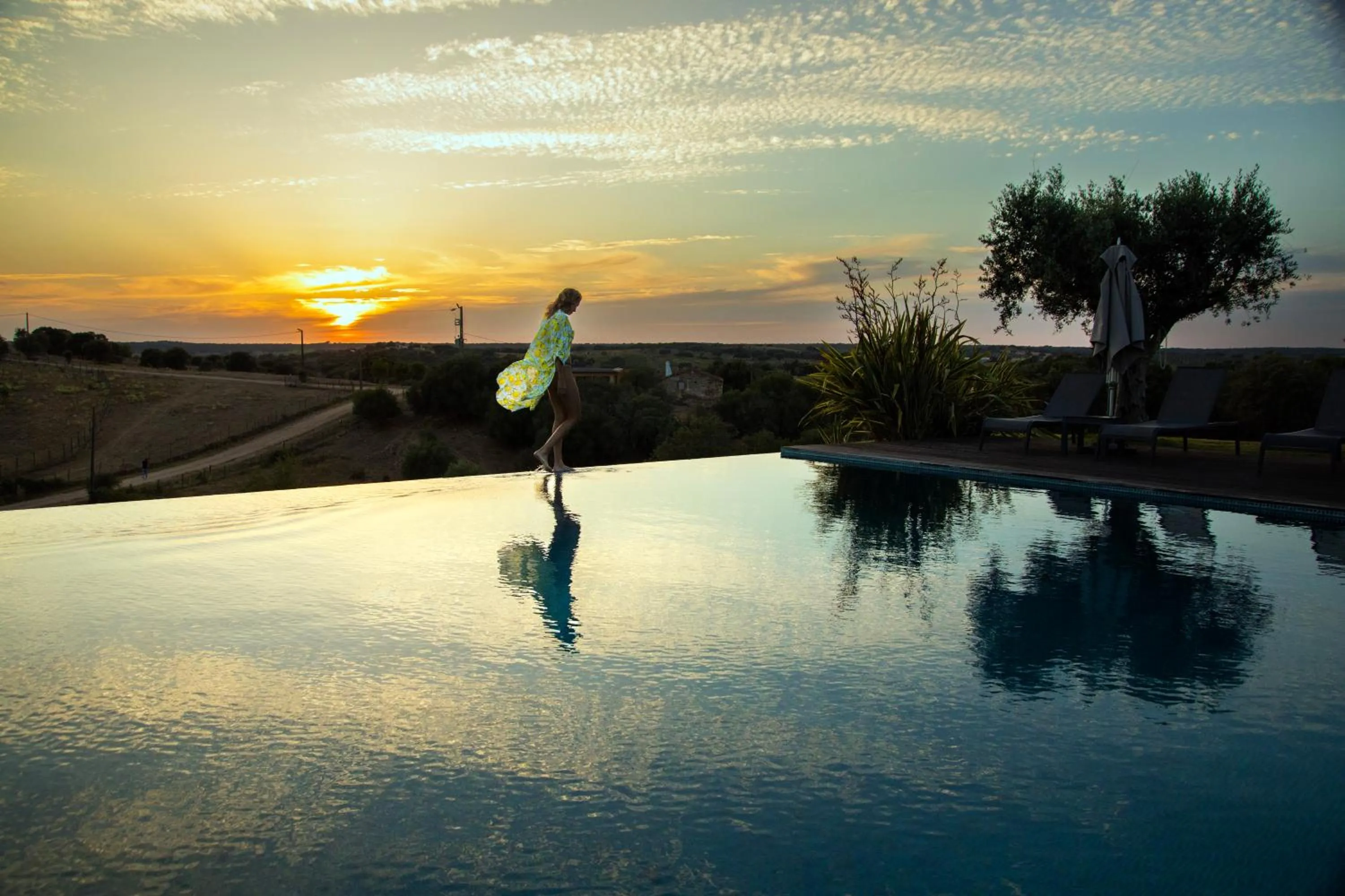 Swimming pool in Herdade da Cortesia Hotel