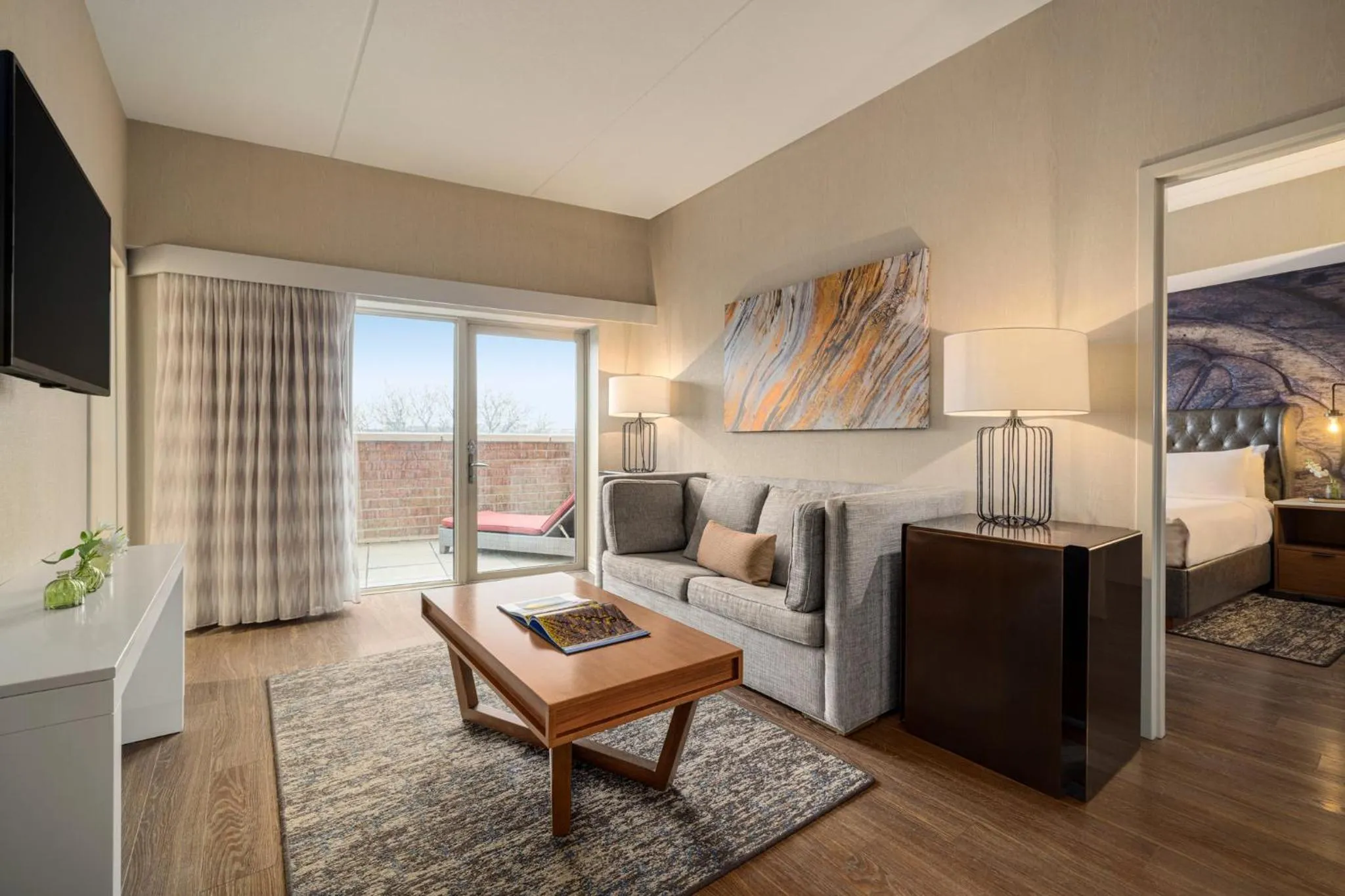 Bedroom in Hotel Indigo Naperville Riverwalk by IHG