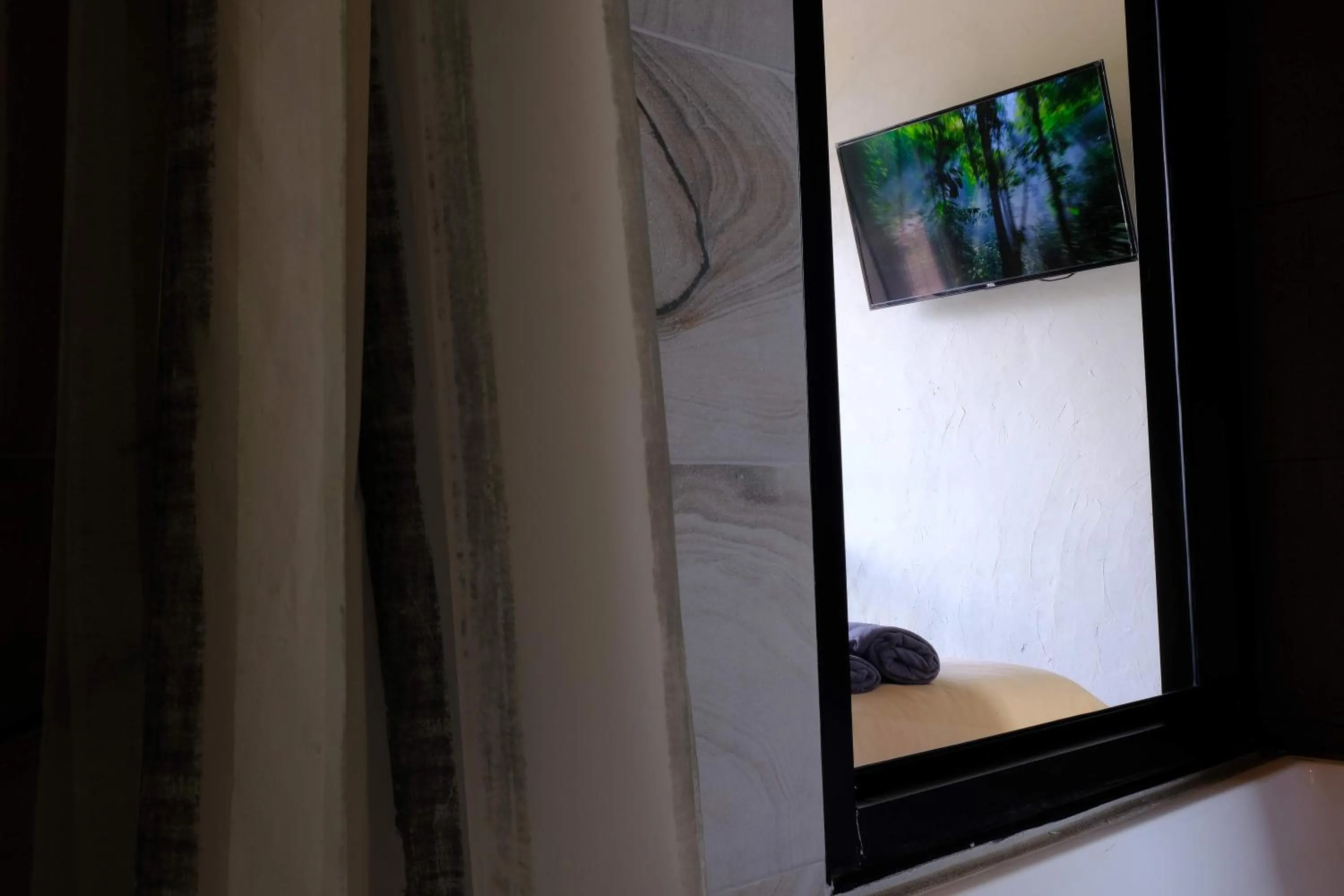 Bathroom, Bed in 88 Fine Hotel @ Suratthani Airport