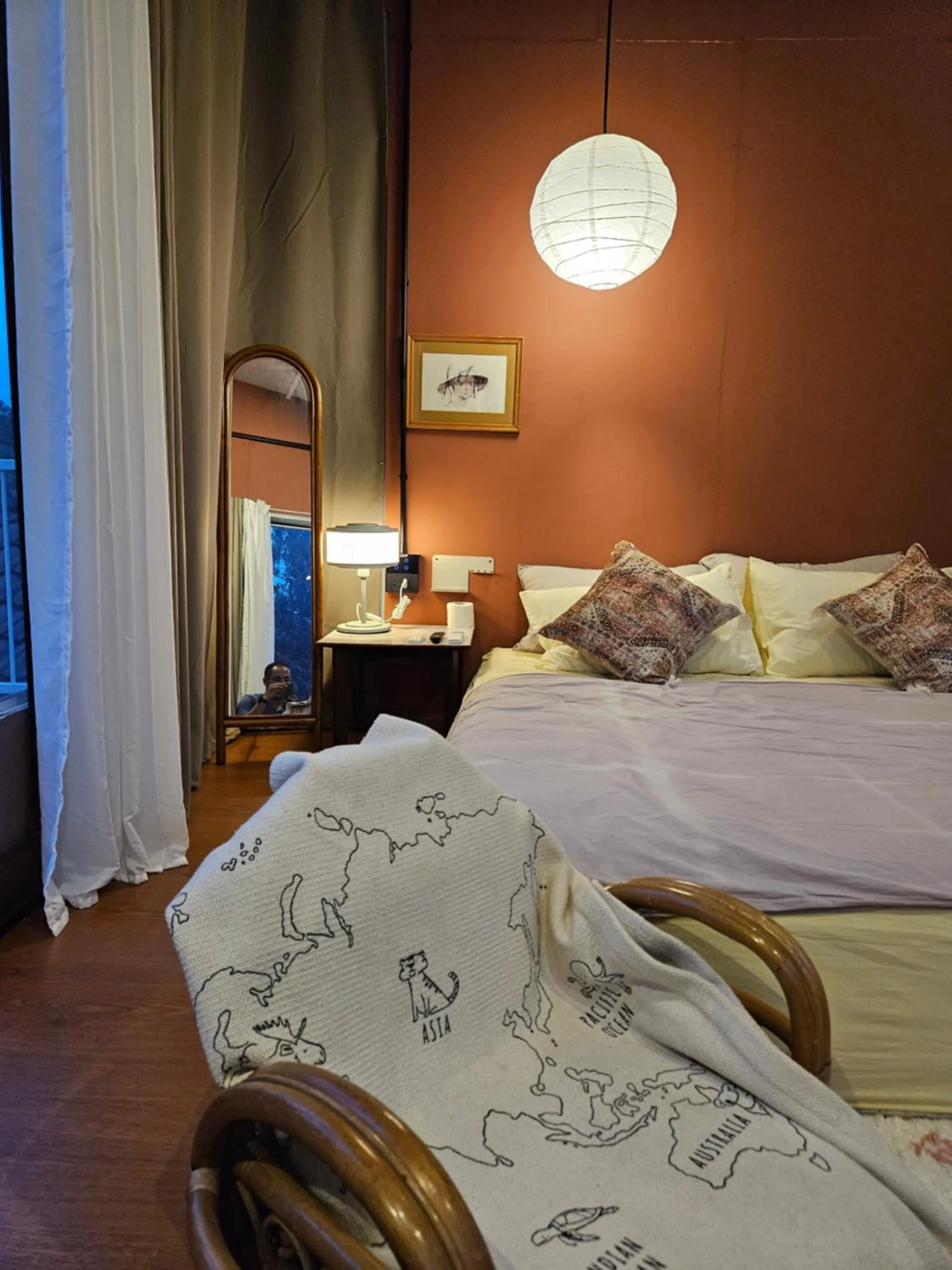 Decorative detail, Bed in 88 Fine Hotel @ Suratthani Airport