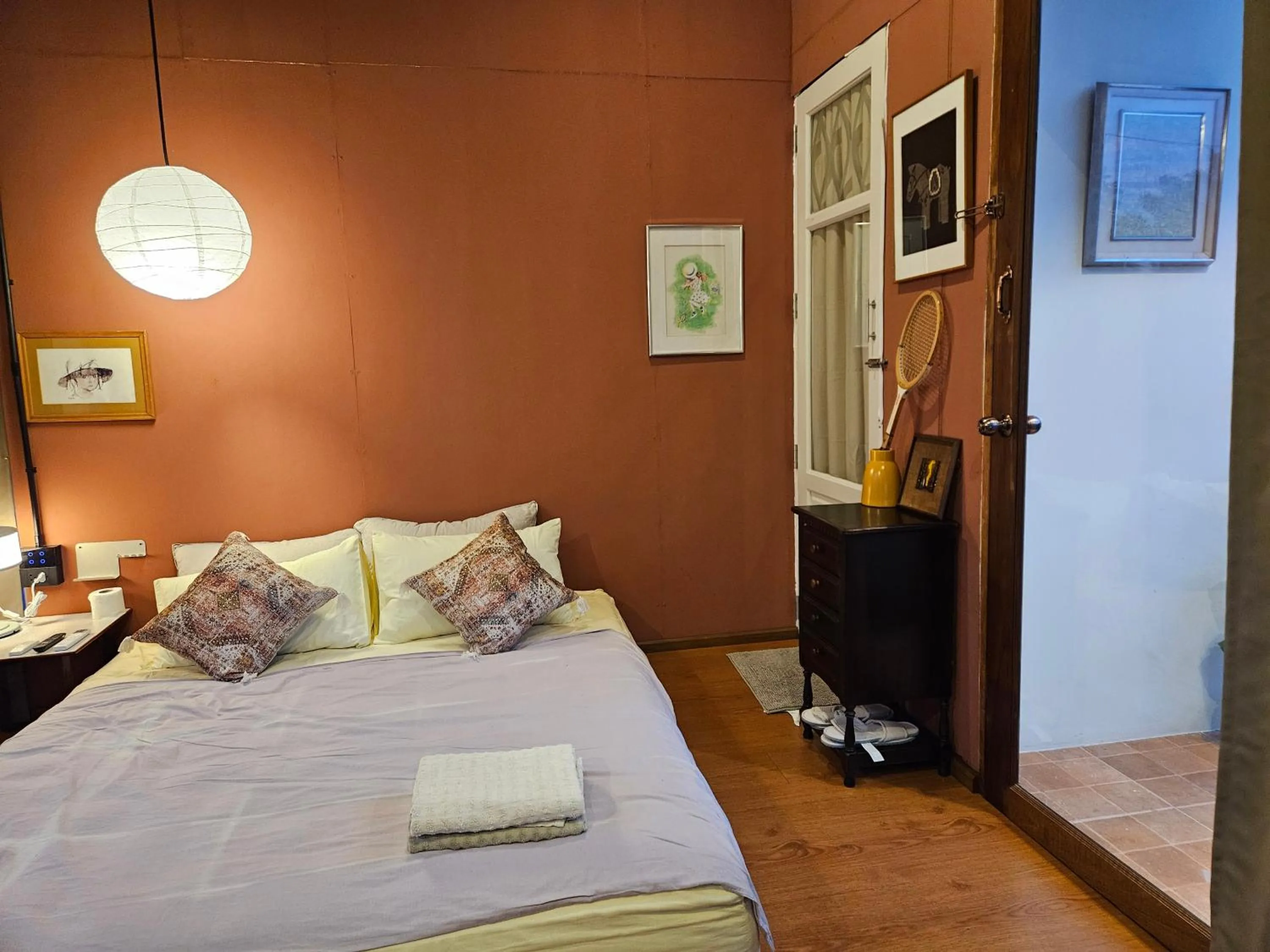 Decorative detail, Bed in 88 Fine Hotel @ Suratthani Airport