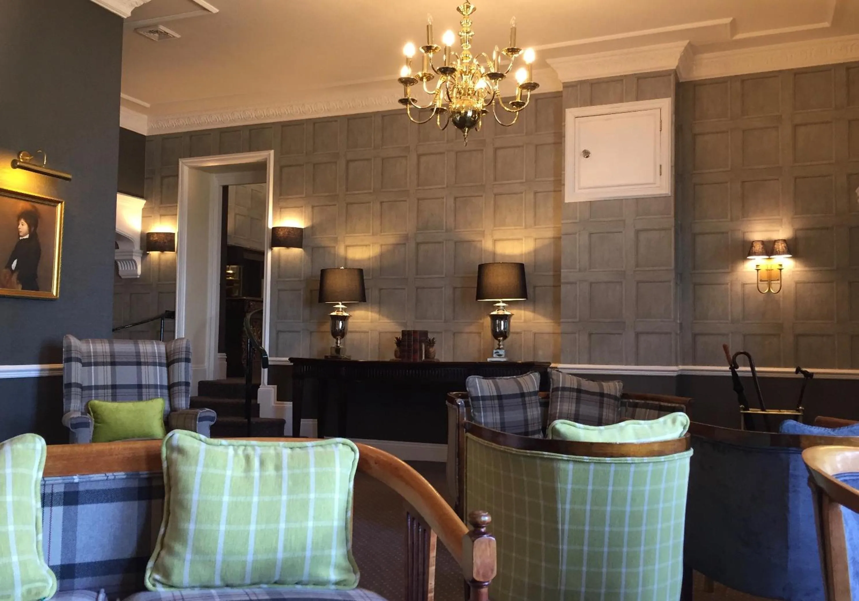 Communal lounge/ TV room in The Park Hotel