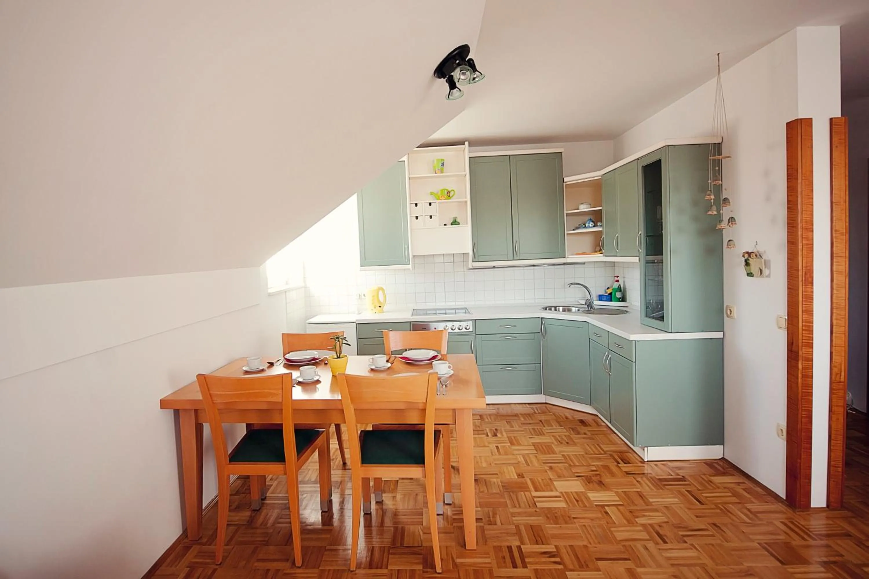 Kitchen or kitchenette in Hotel Bajt Maribor