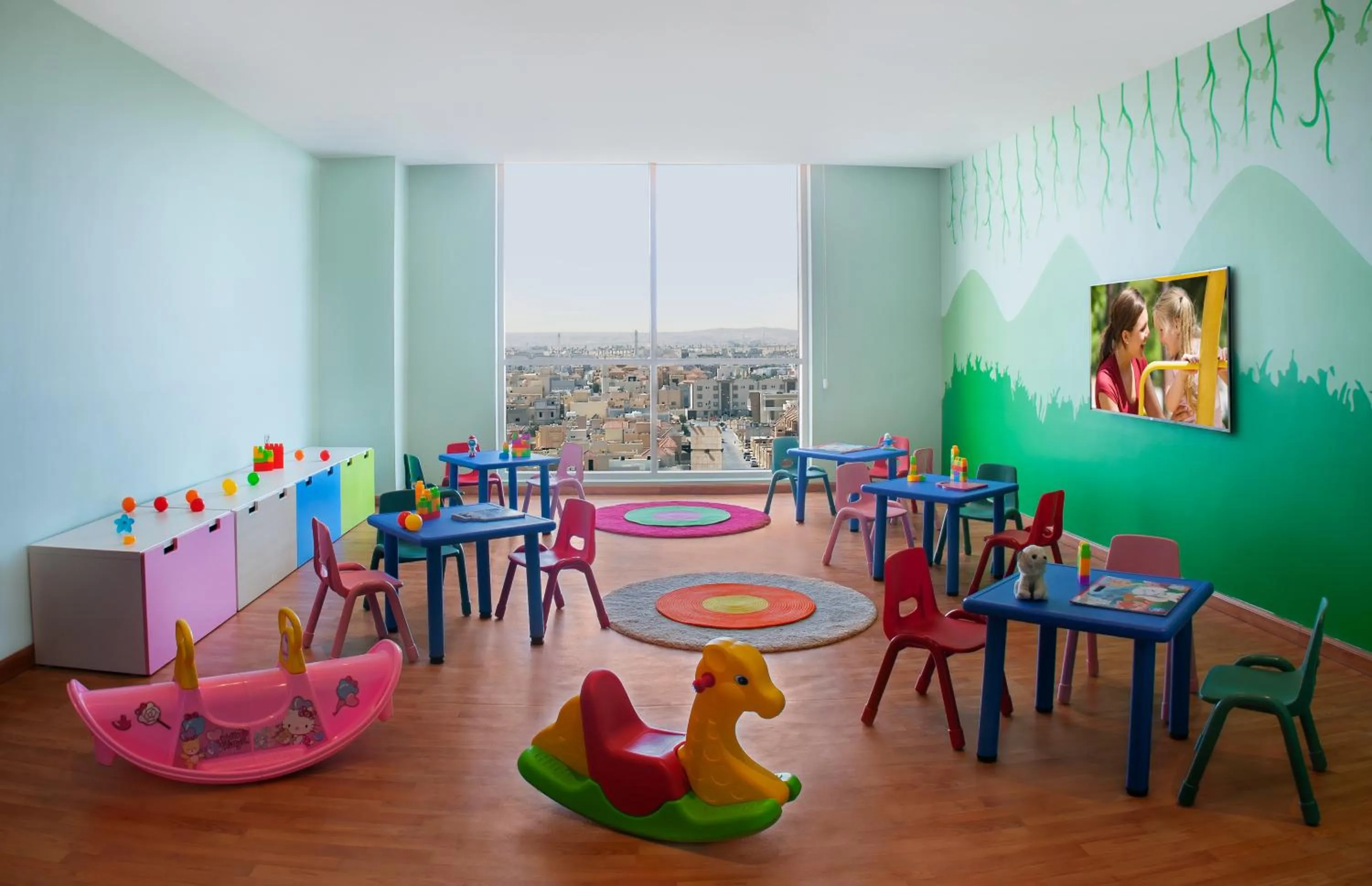 Children play ground in Ascott Rafal Olaya Riyadh