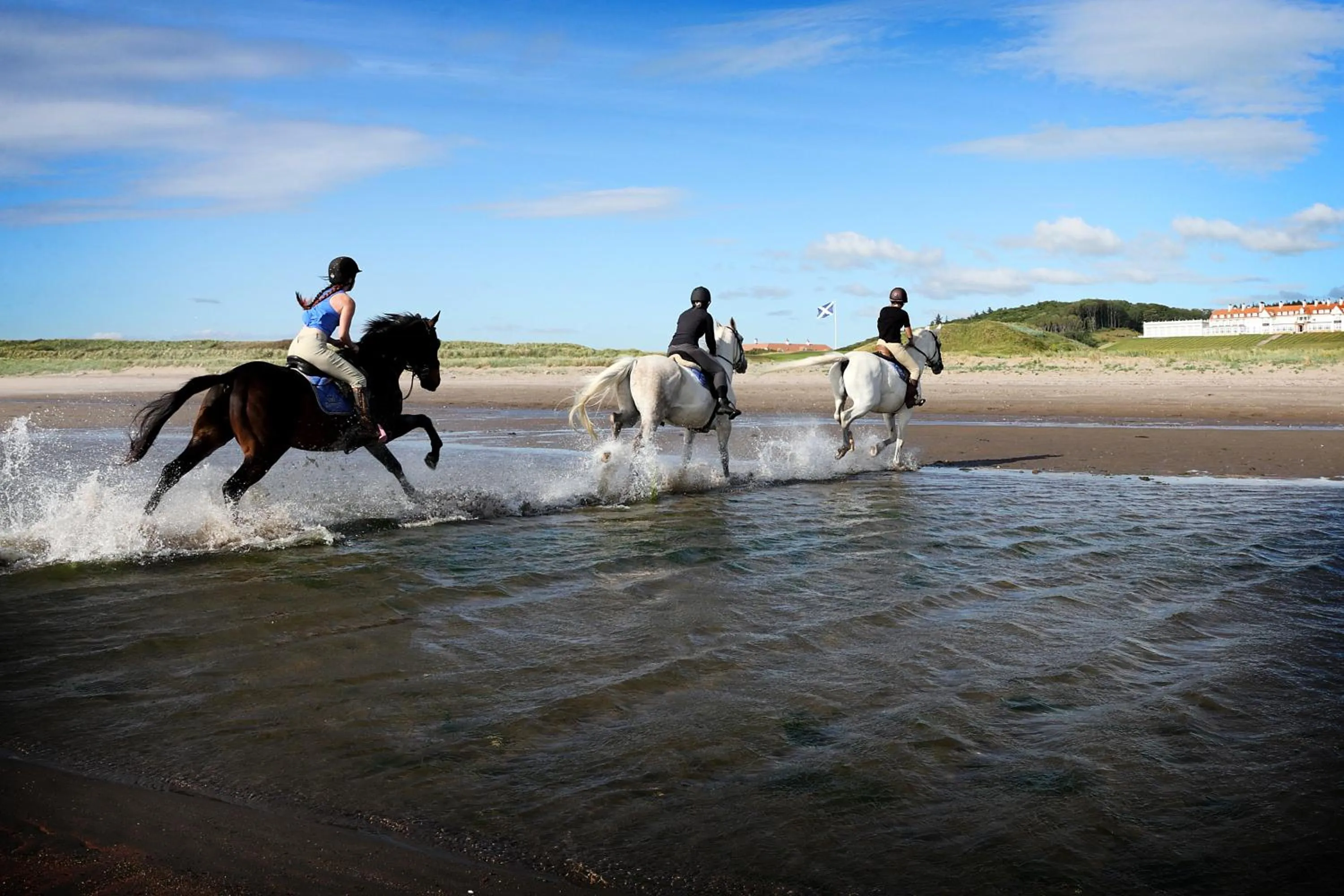Horse-riding in Trump Turnberry