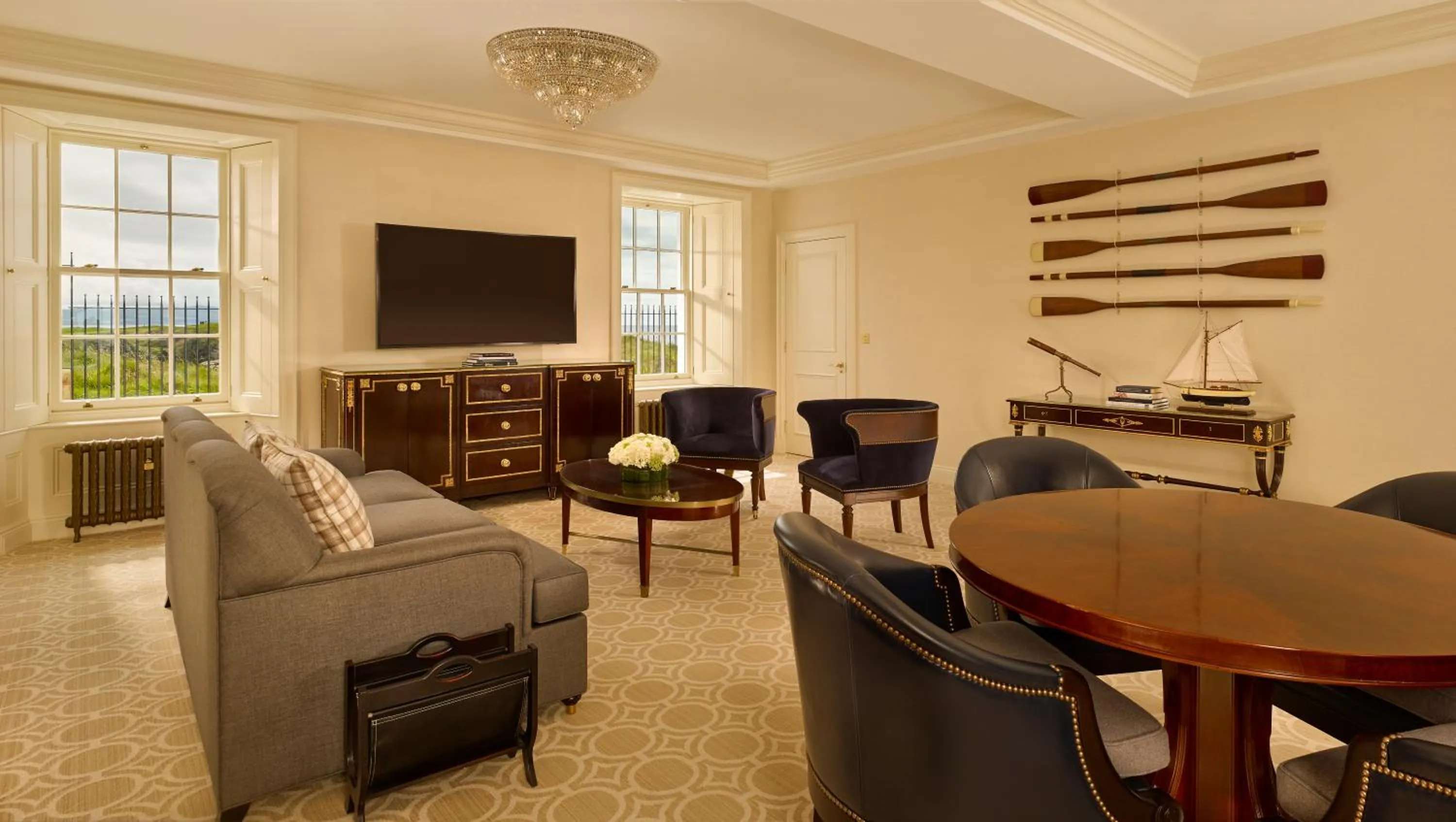 Living room in Trump Turnberry