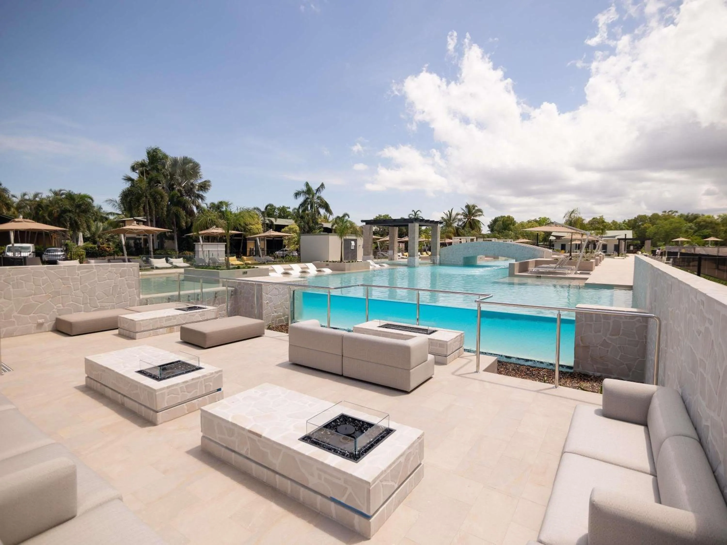 Pool view in Mercure Darwin Airport Resort