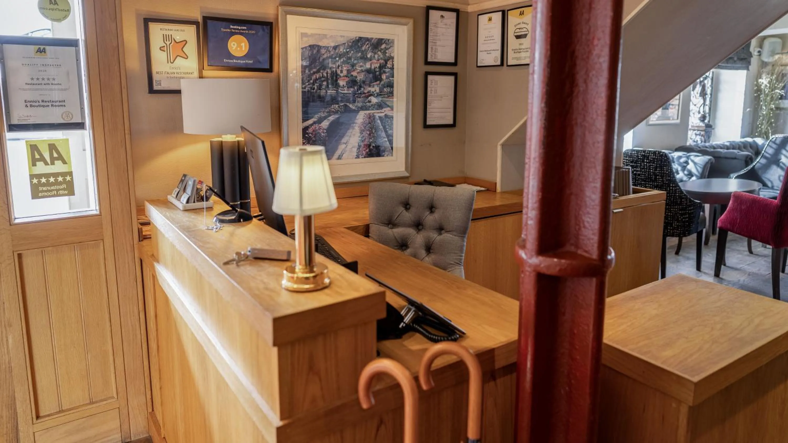 Lobby or reception in Ennios Boutique Hotel