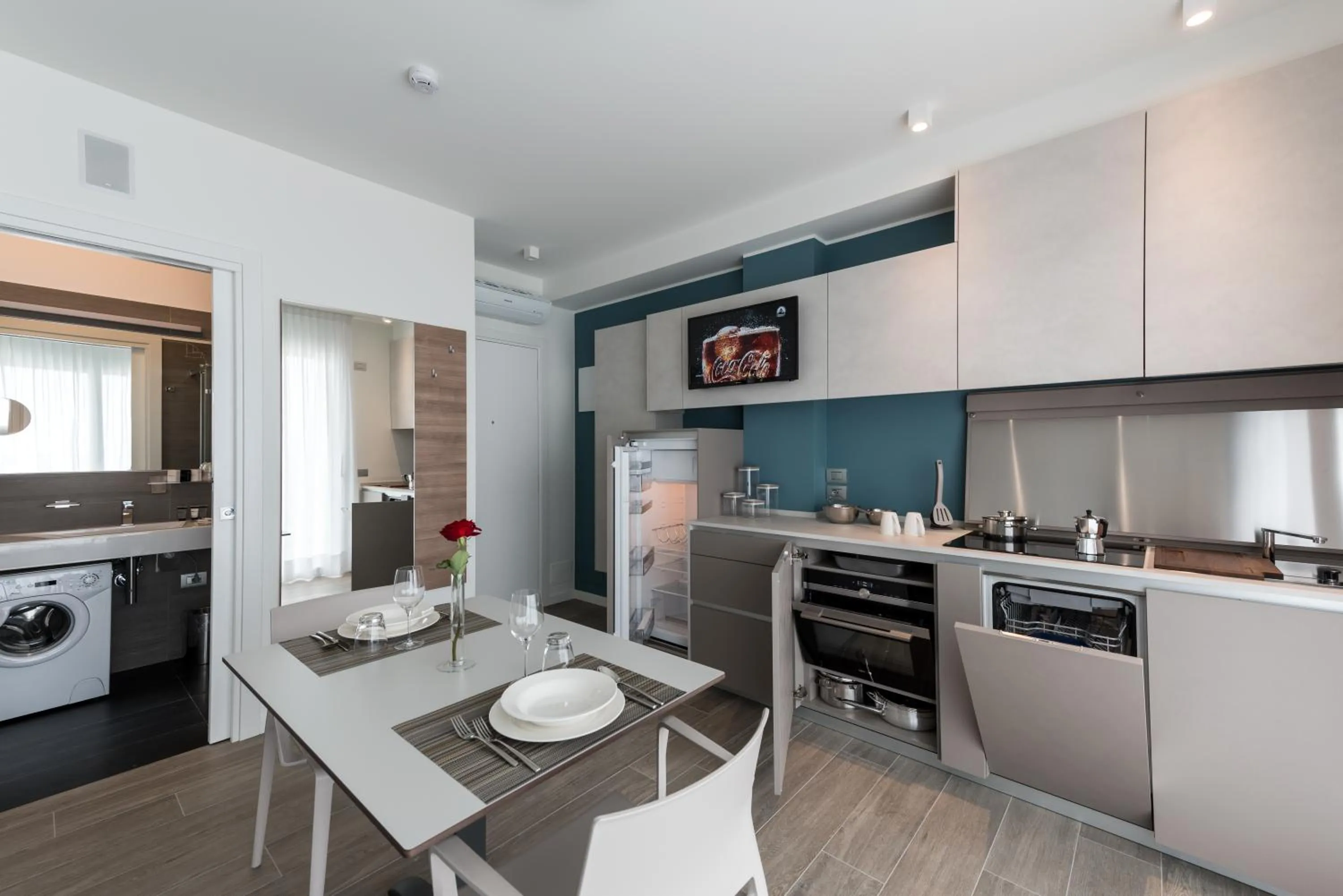 Kitchen or kitchenette in Hesperia Hotel & Residence