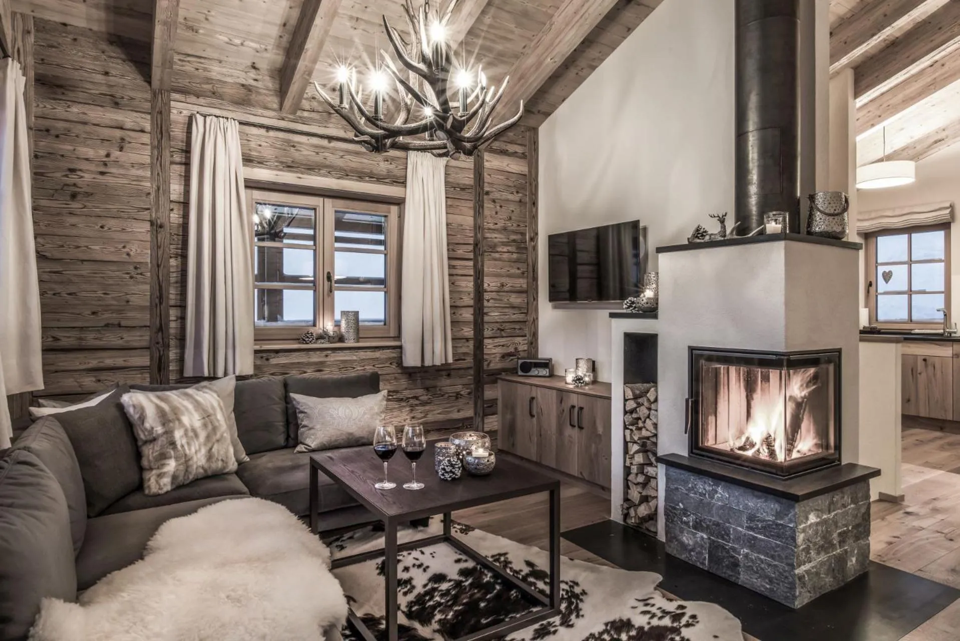 Aadla Walser-Chalets mit privater Sauna, Hotpot und Hotelservice