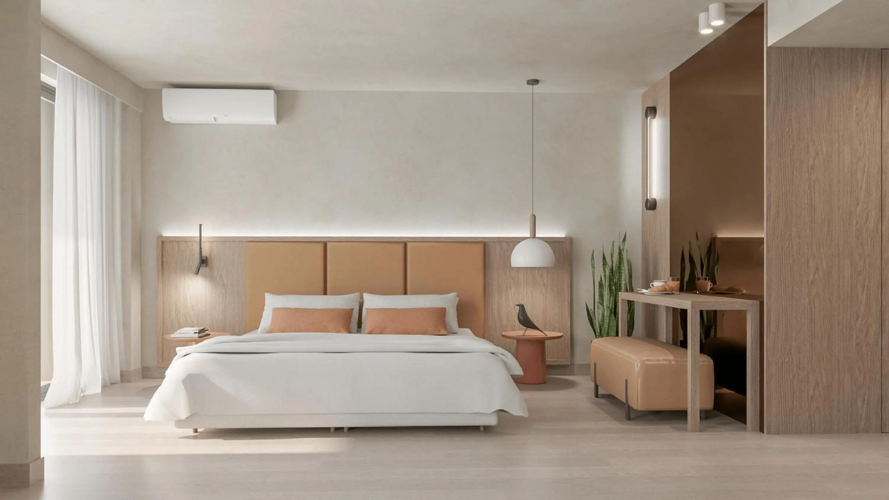 Bed in Iolida Beach by Smile Hotels